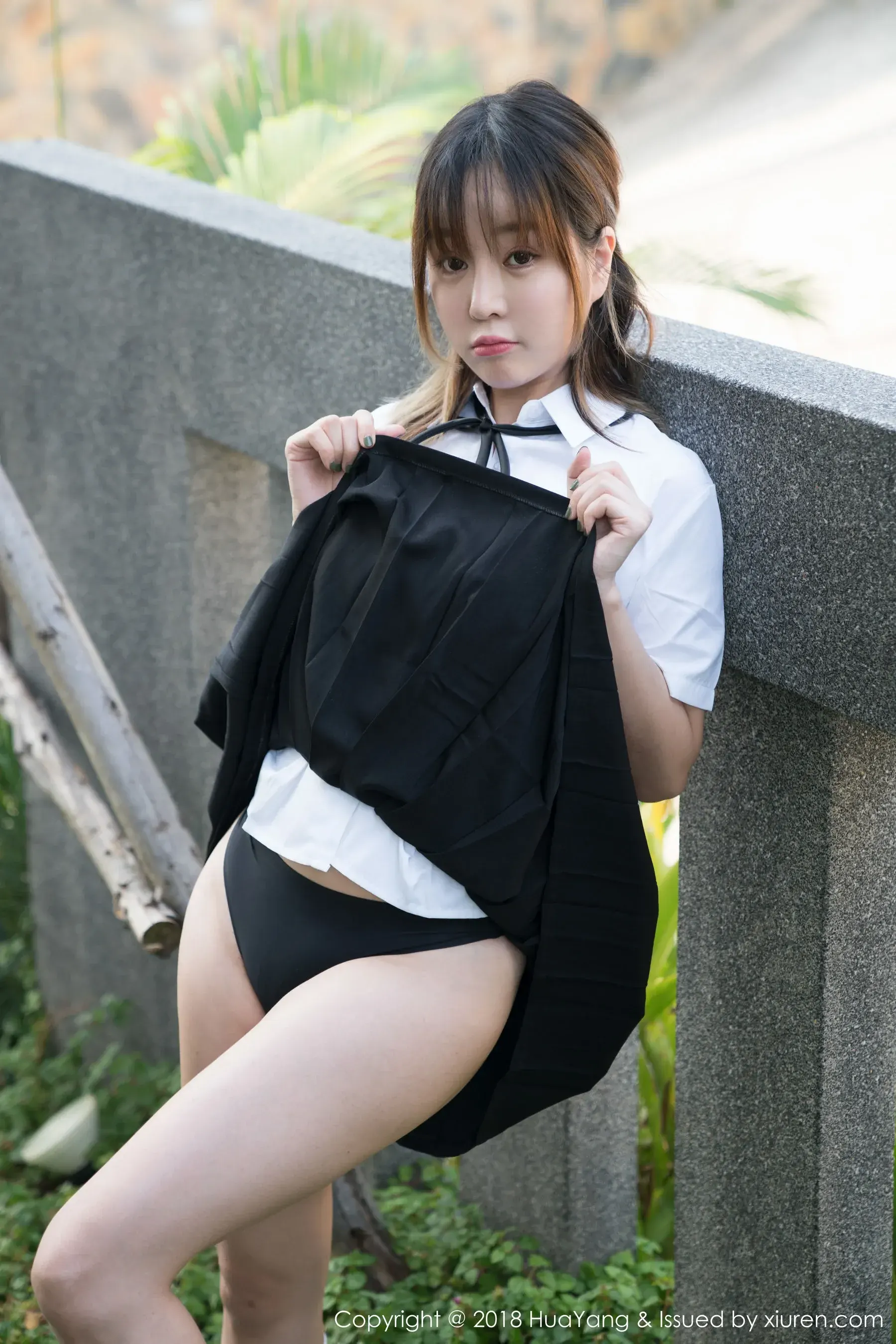  王雨纯/妮小妖《黑丝老师调教》 模特合集 花漾 Vol.048第11张