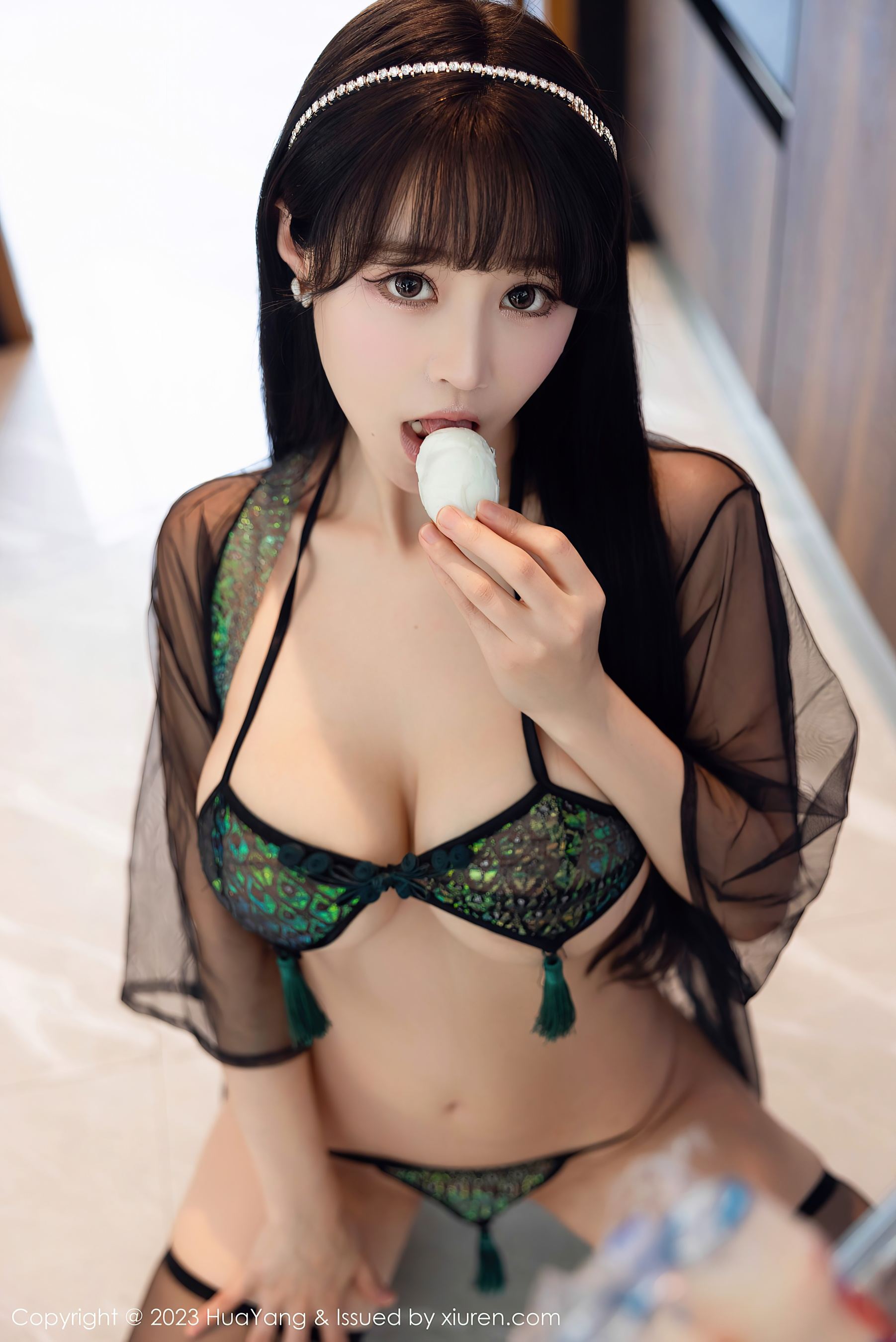 HuaYang花漾 VOL.537 朱可儿Flora 黑丝美臀第5张
