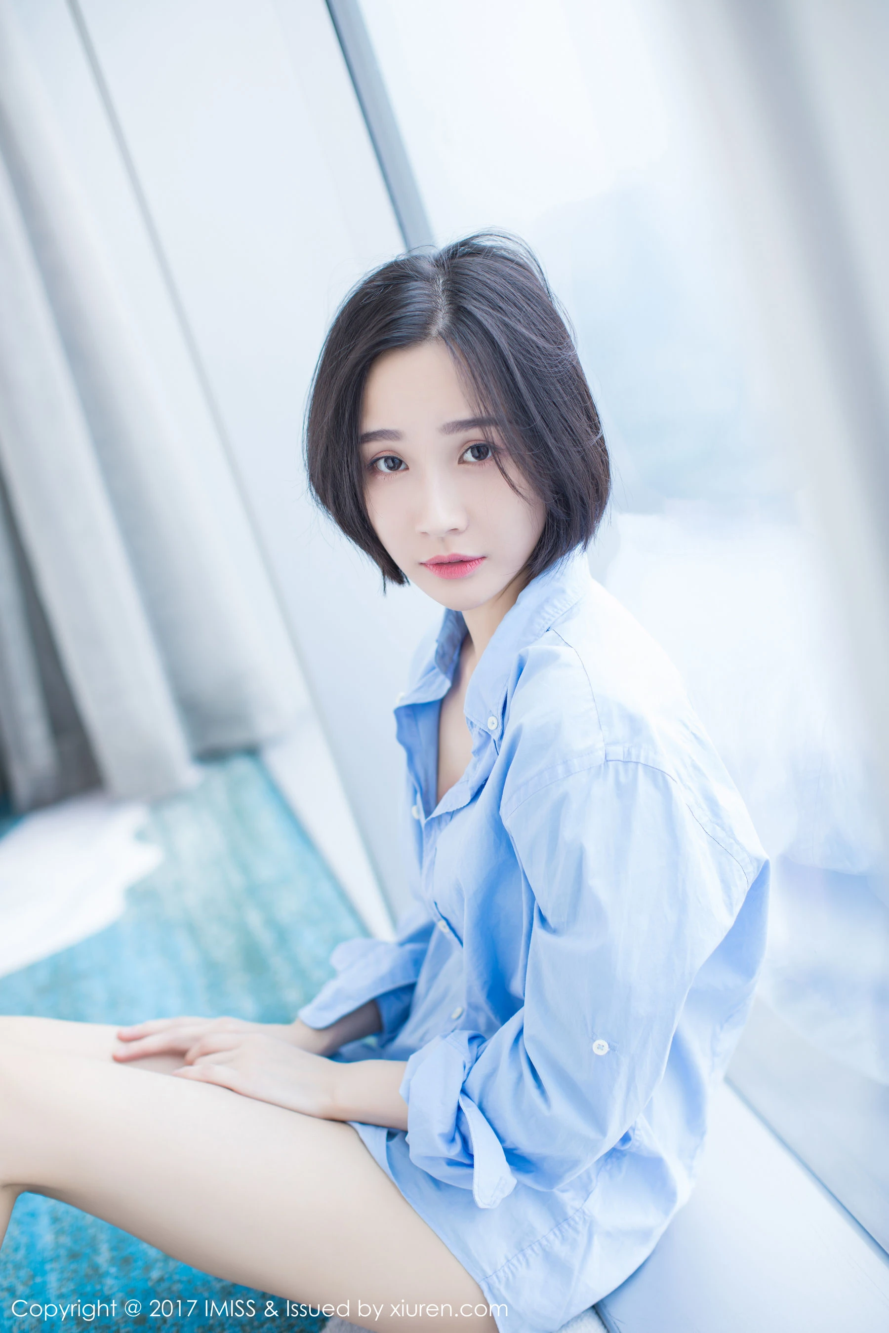  莉雅Livia《日系短发女神》 爱蜜社 VOL.178第9张