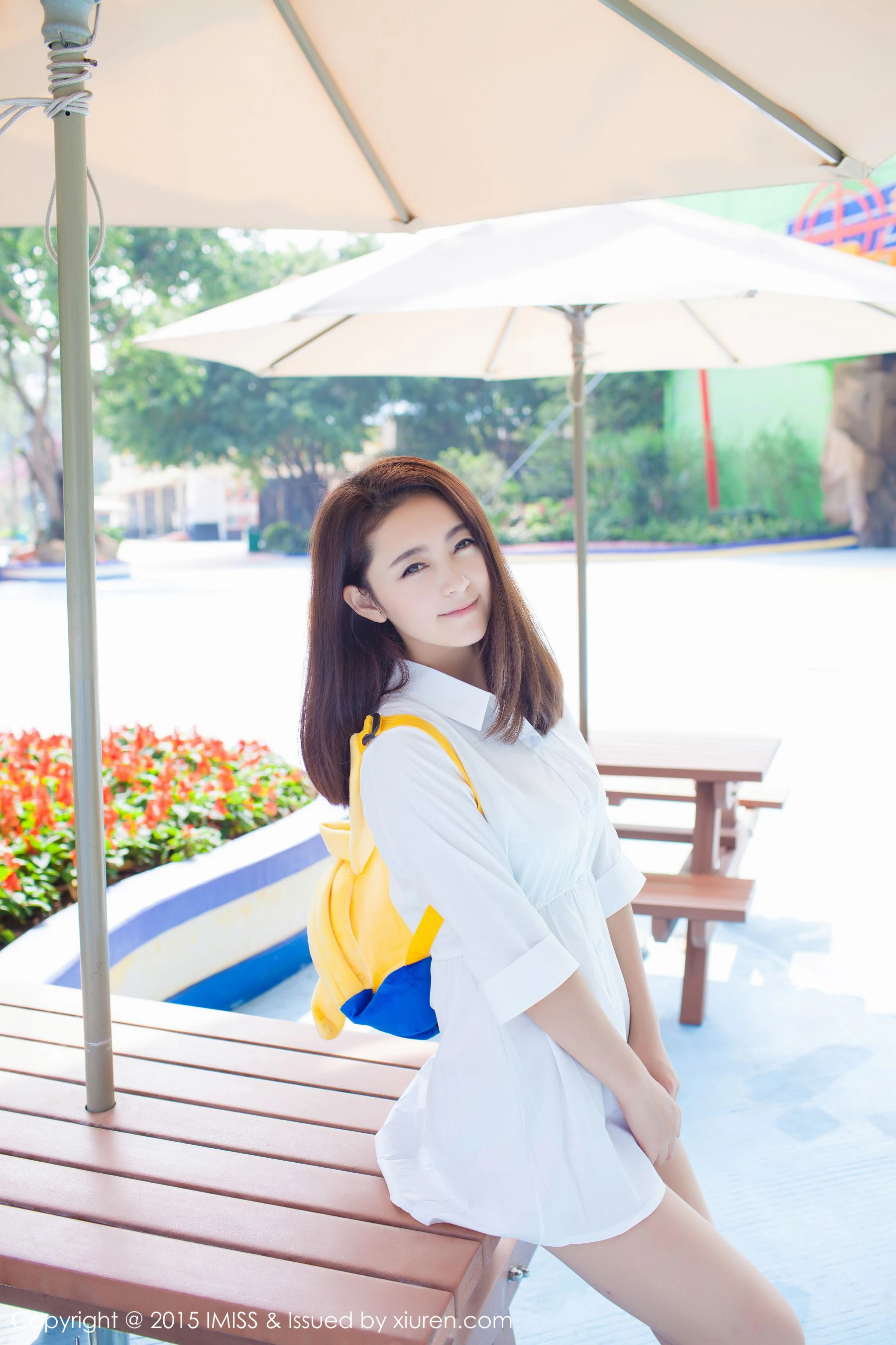  夏茉GIGI《小清新街拍》 爱蜜社IMiss Vol.053第1张