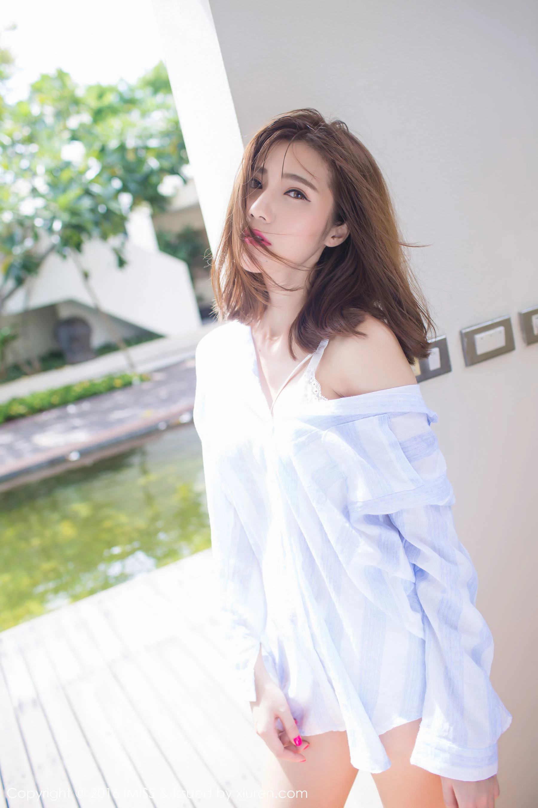  气质女神@Sandy陈天扬《白衬衫》 爱蜜社IMiss Vol.139第17张