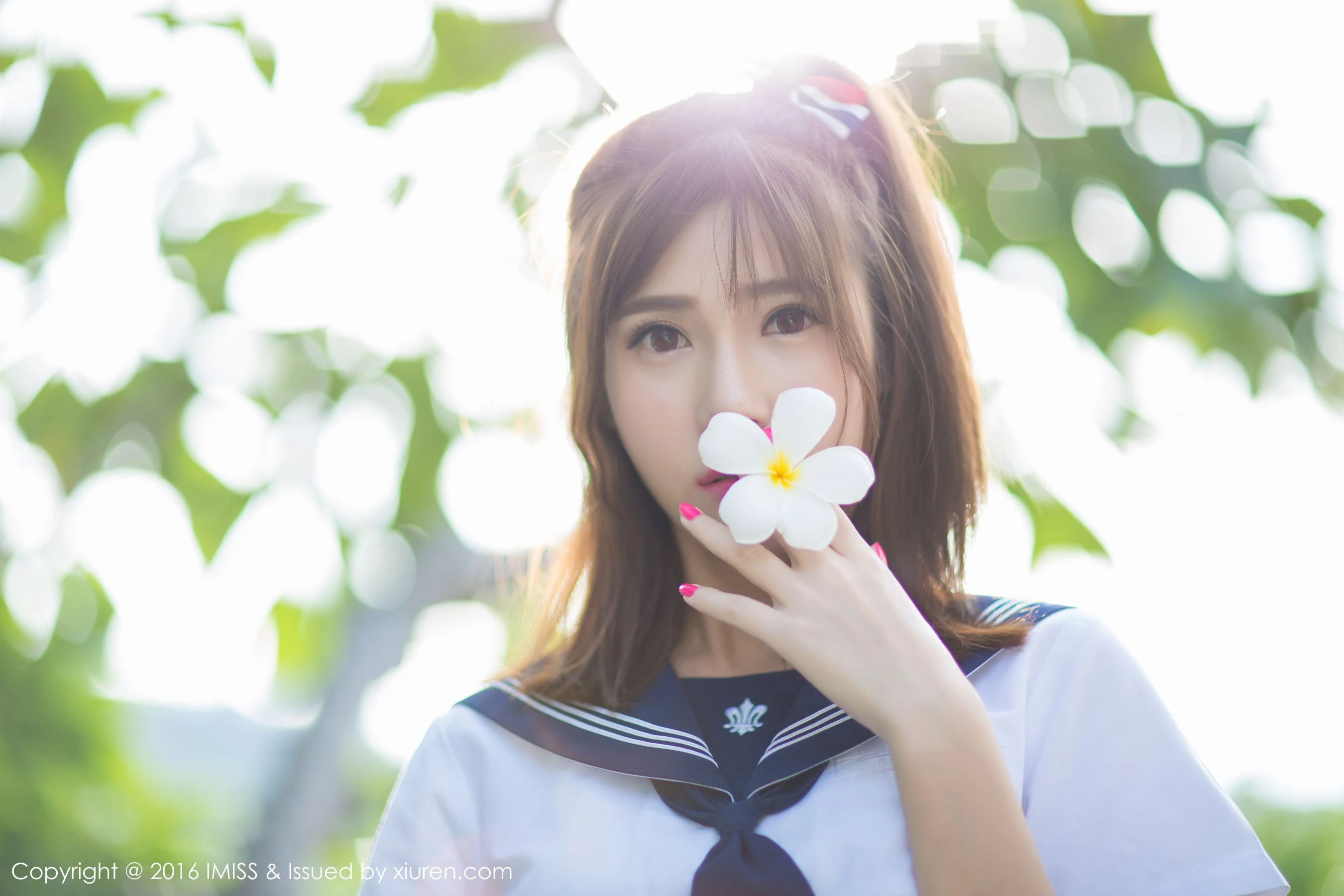  Sandy陈天扬《清纯校服系列+性感比基尼》 爱蜜社IMiss Vol.134第6张