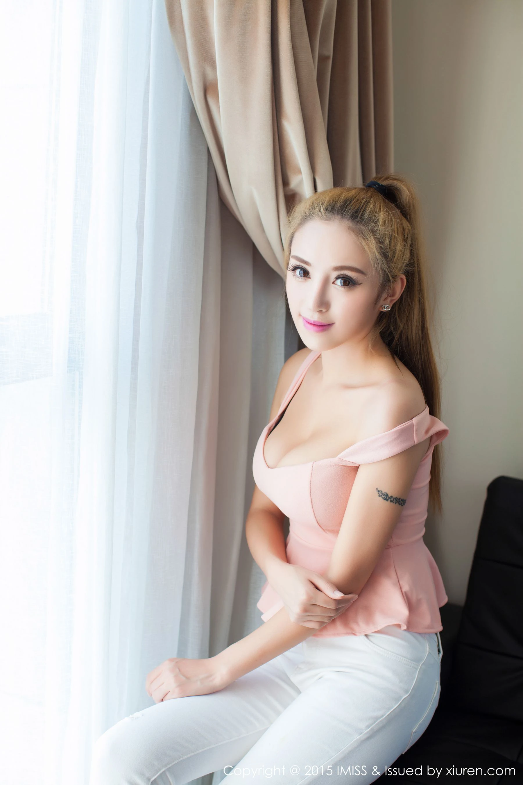  陈思琪Art《紧身裤+睡裙》 爱蜜社IMiss Vol.035第8张
