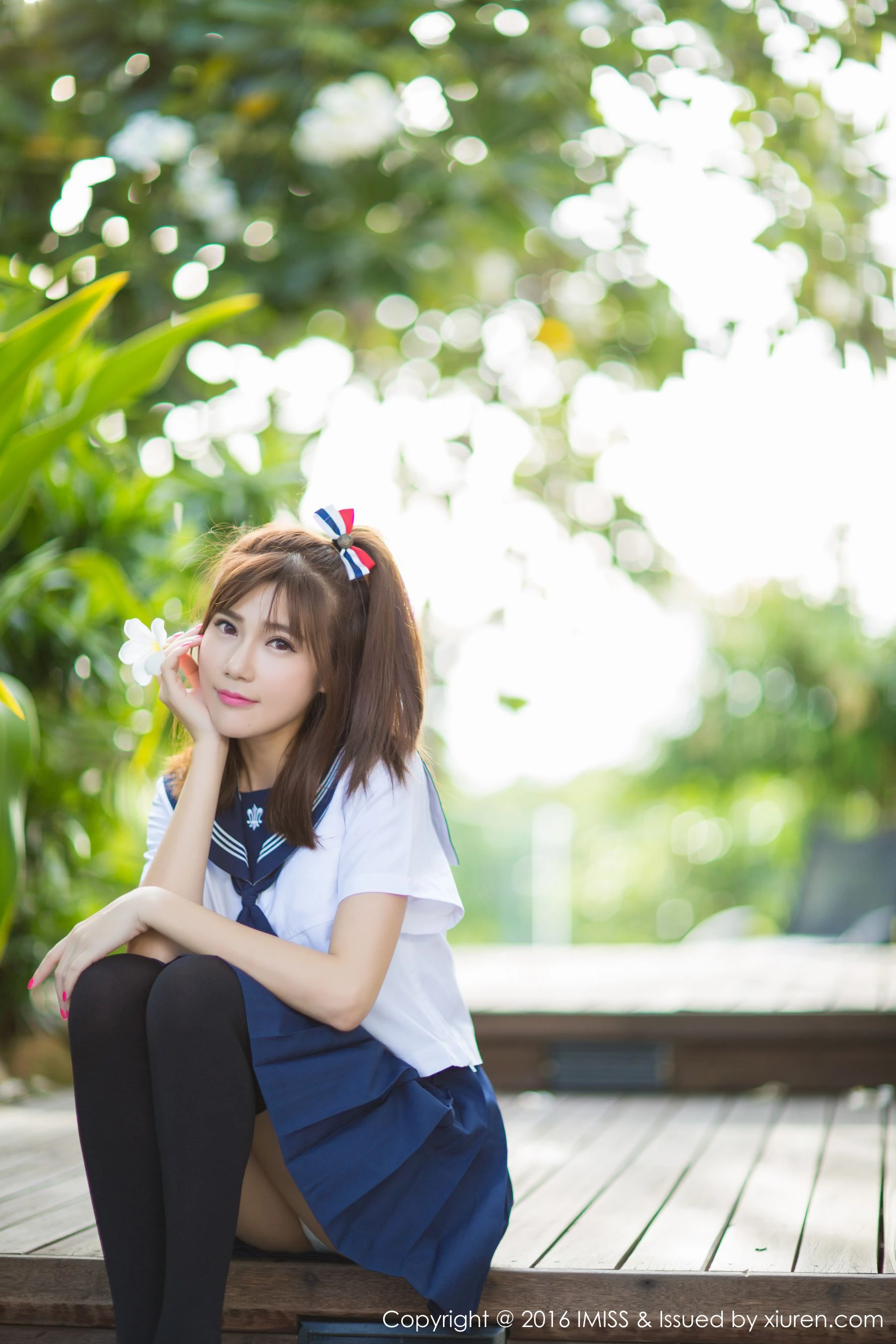  Sandy陈天扬《清纯校服系列+性感比基尼》 爱蜜社IMiss Vol.134第7张