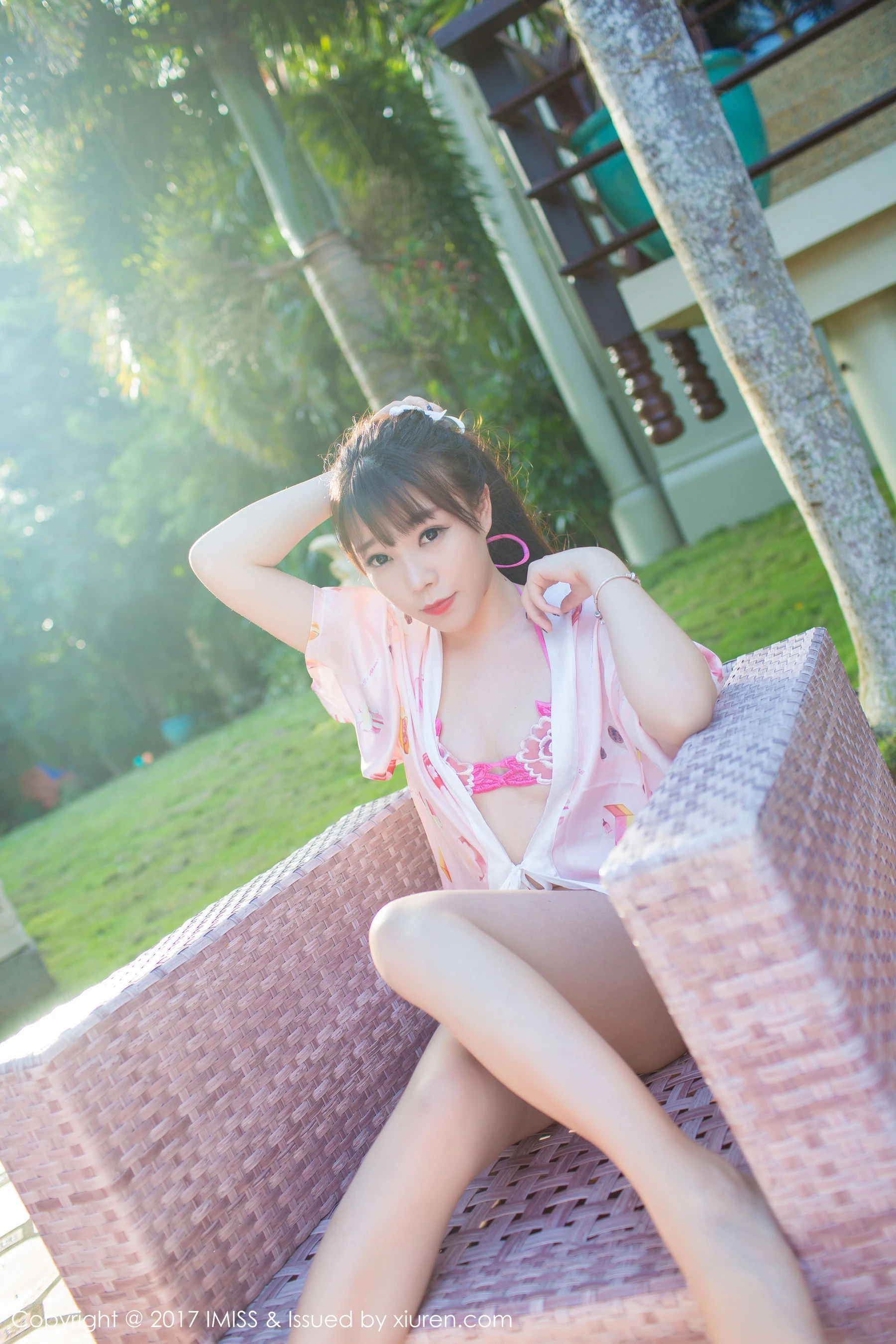  芝芝Booty《丁字裤美臀+粉嫩和服》 爱蜜社 VOL.155第11张