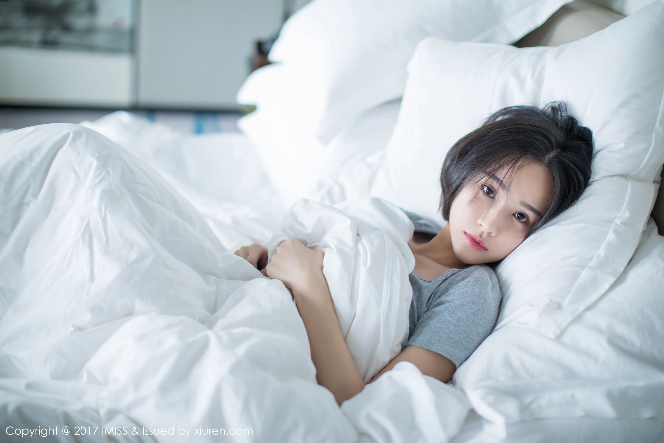  莉雅Livia《日系短发女神》 爱蜜社 VOL.178第1张