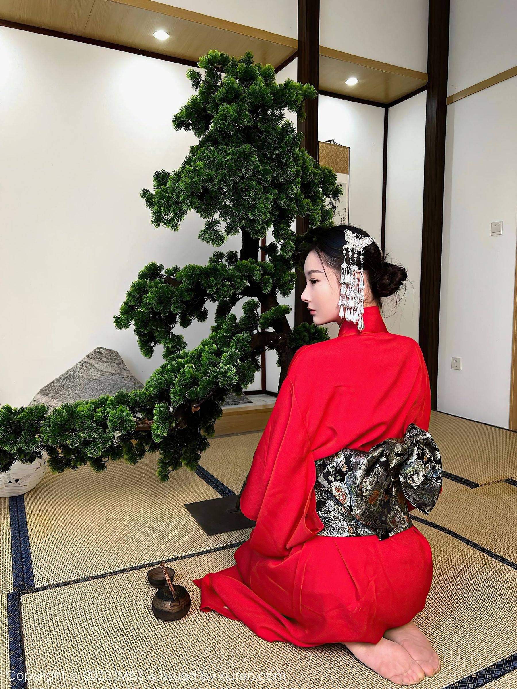  爱蜜社 VOL.669 逗逗doudou 和服美腿第1张