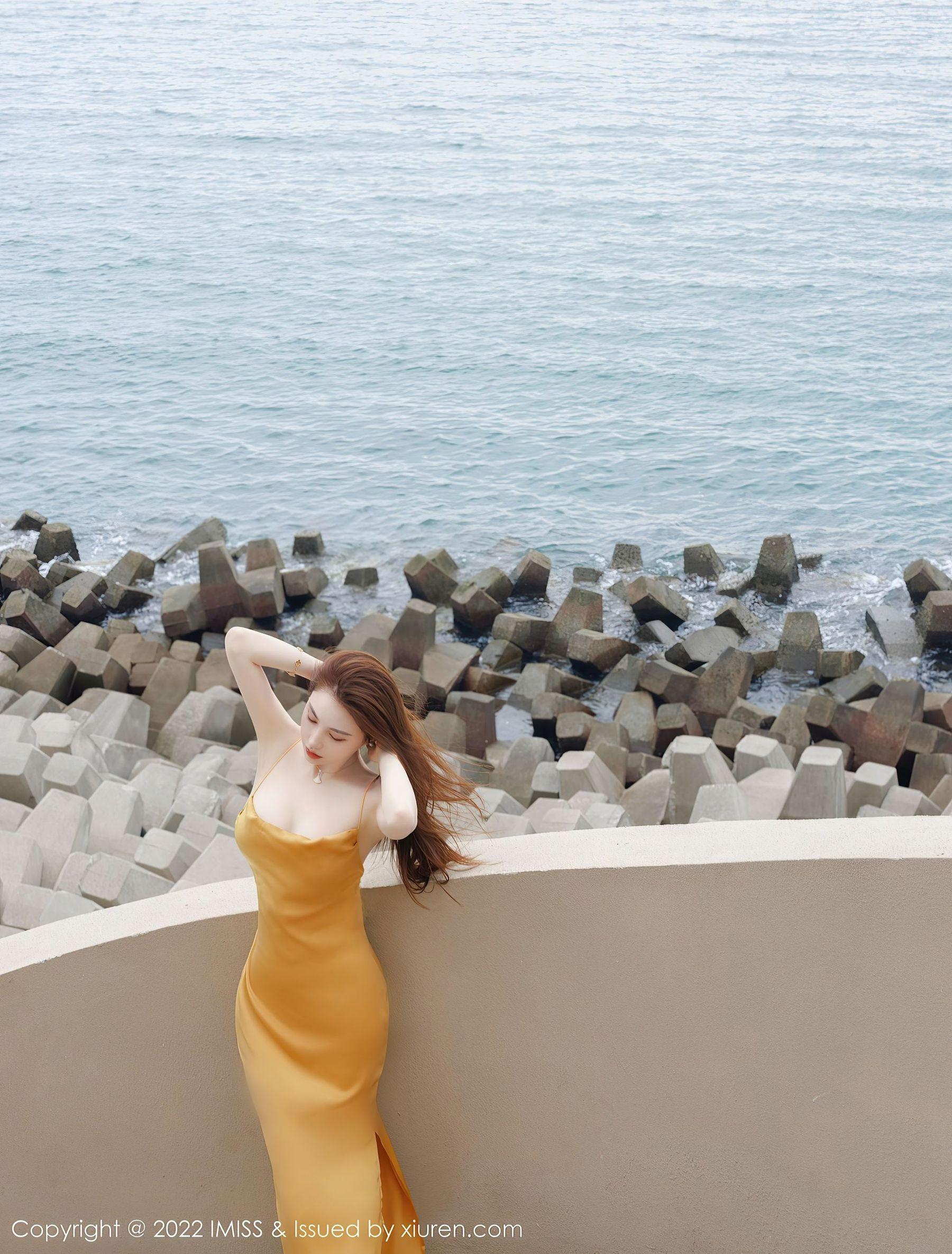  爱蜜社 VOL.706 Lynn刘奕宁 长裙美腿第14张