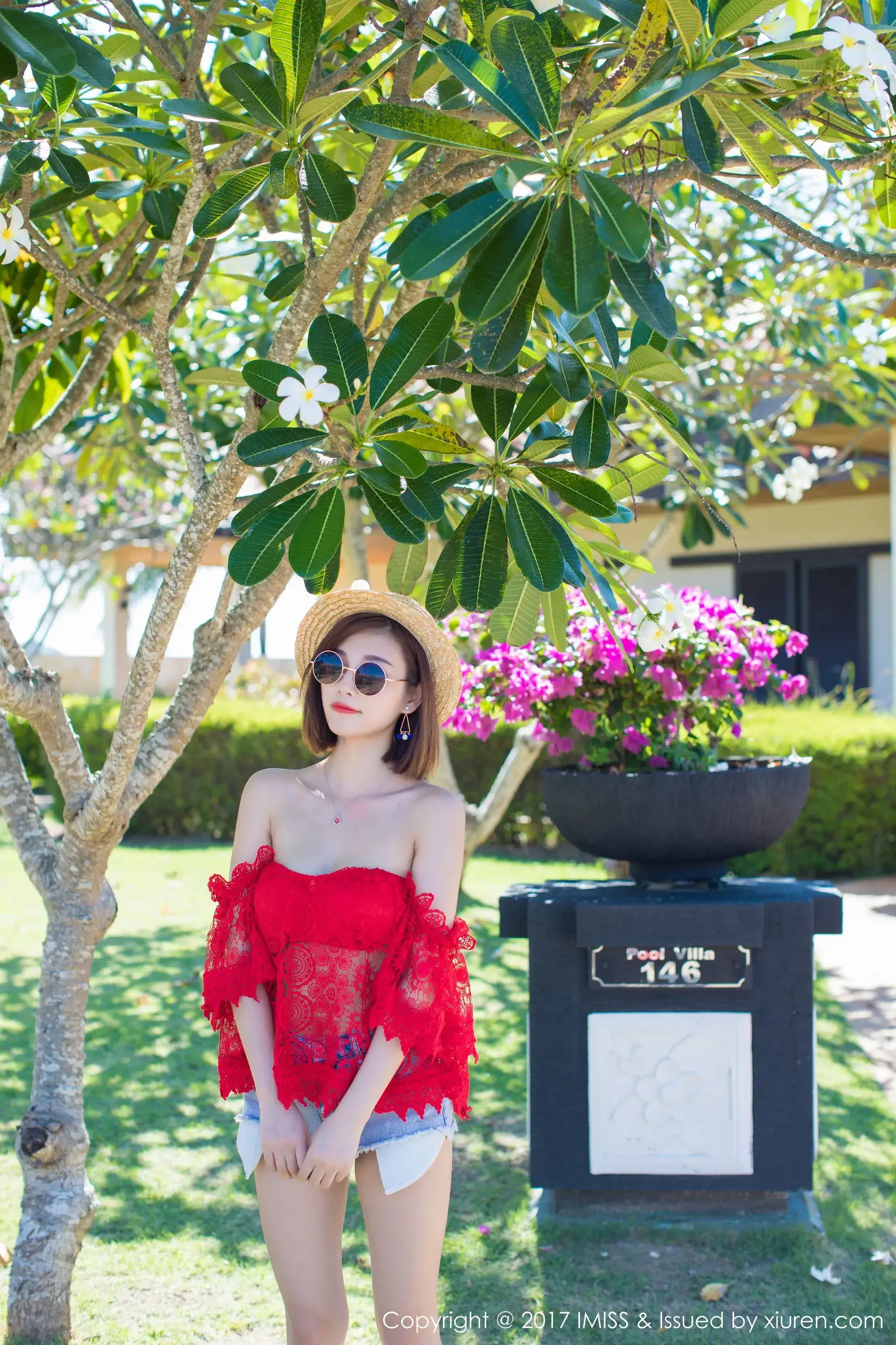  杨晨晨sugar《海边小清新+篮球服》 爱蜜社 VOL.169第10张