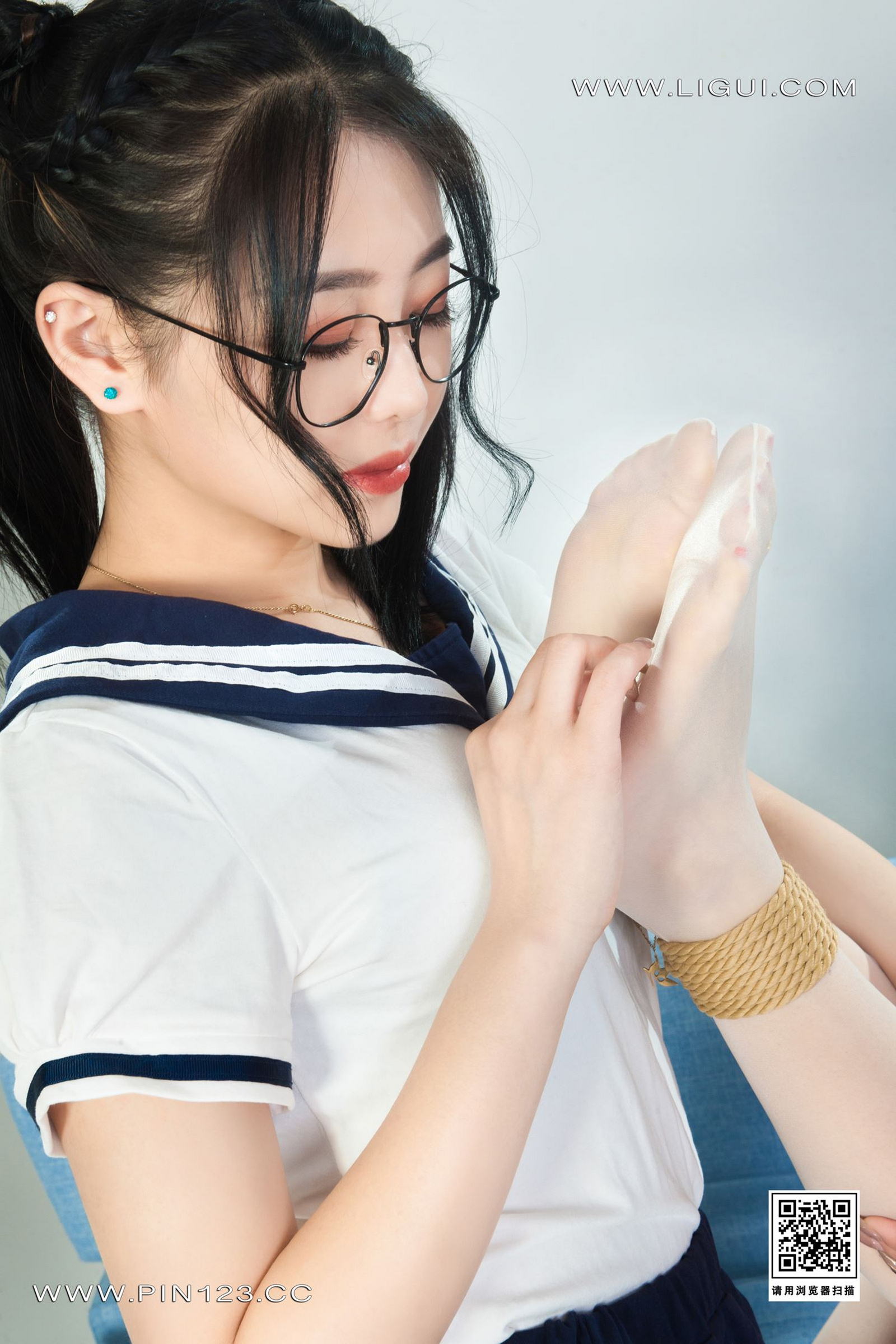 [Ligui丽柜]2022.09.16 双生花-紧缚花季 小智贤&amp;汐汐第30张