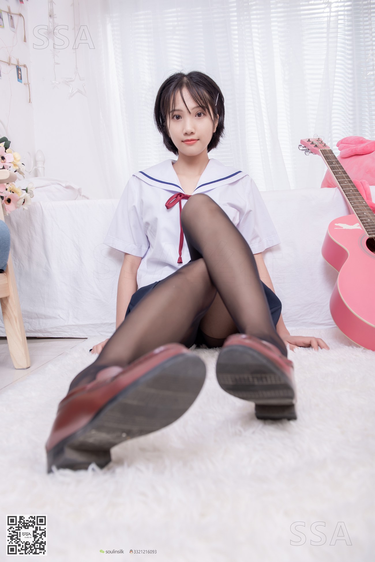 [SSA丝社]超清写真 NO.169 小佩 JK至服黑丝[148P]第9张