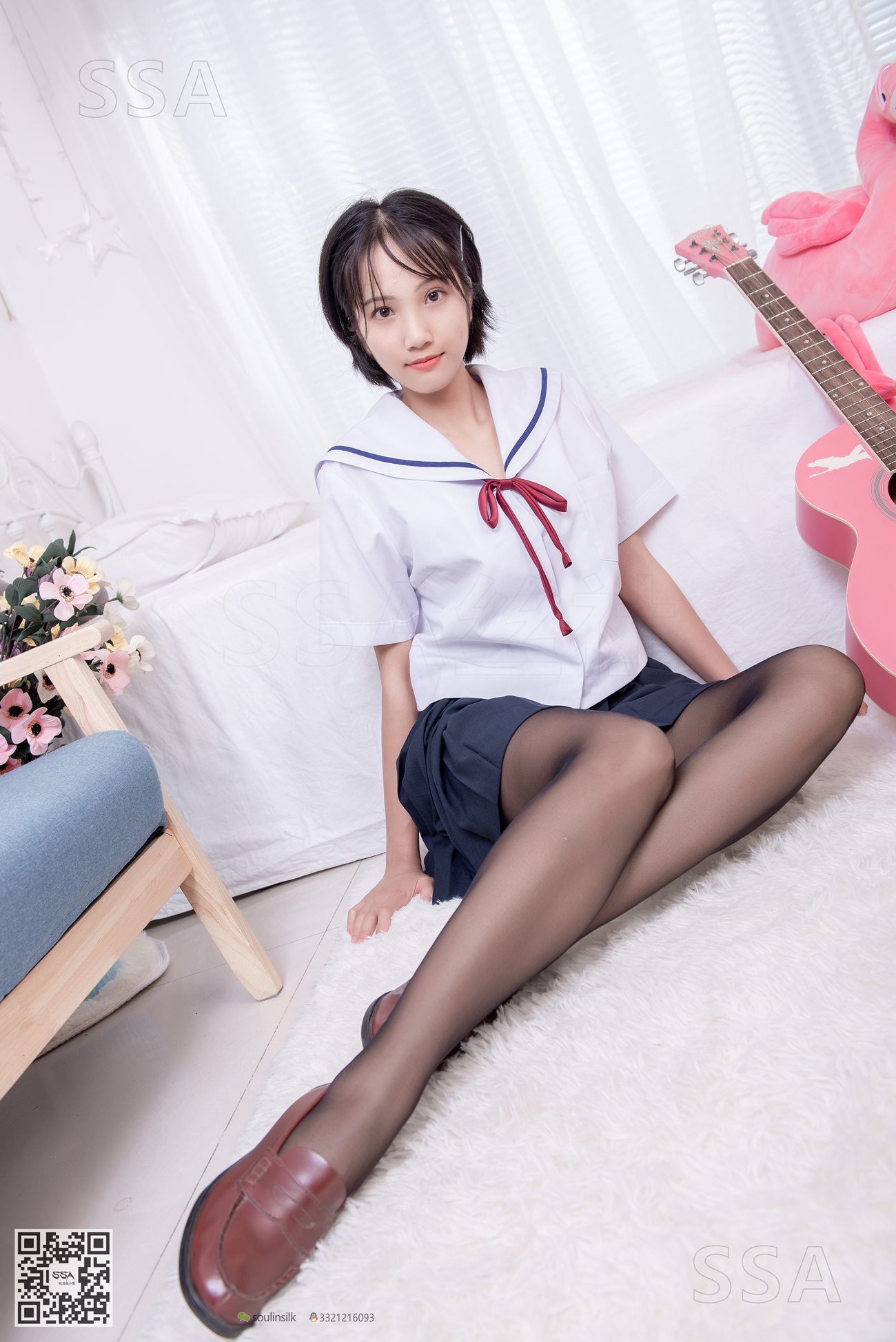 [SSA丝社]超清写真 NO.169 小佩 JK至服黑丝[148P]第9张