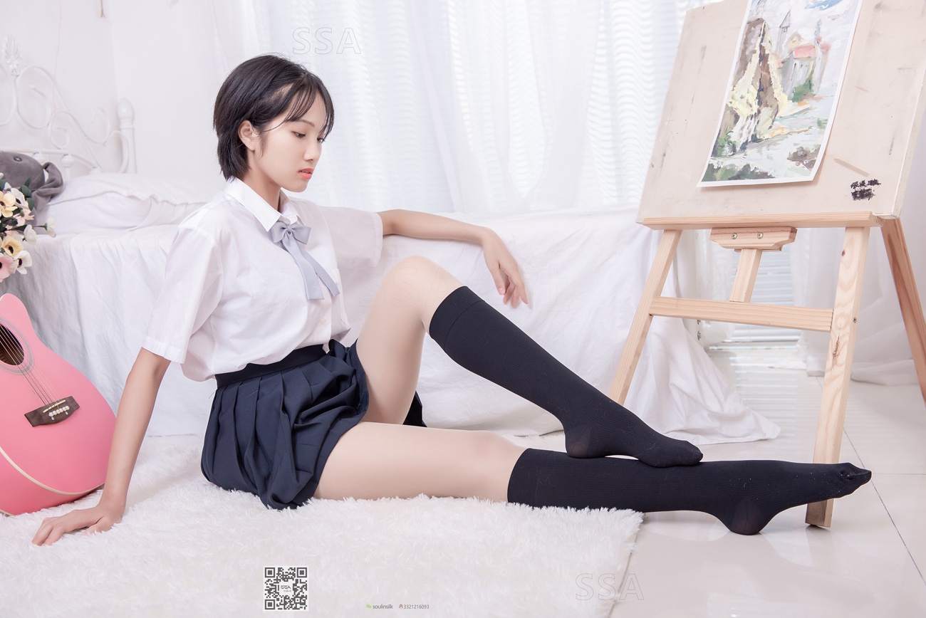 [SSA丝社]超清写真 NO.181 小佩 酒窝少女JK至服肉丝黑袜穿搭示范[135P]第21张