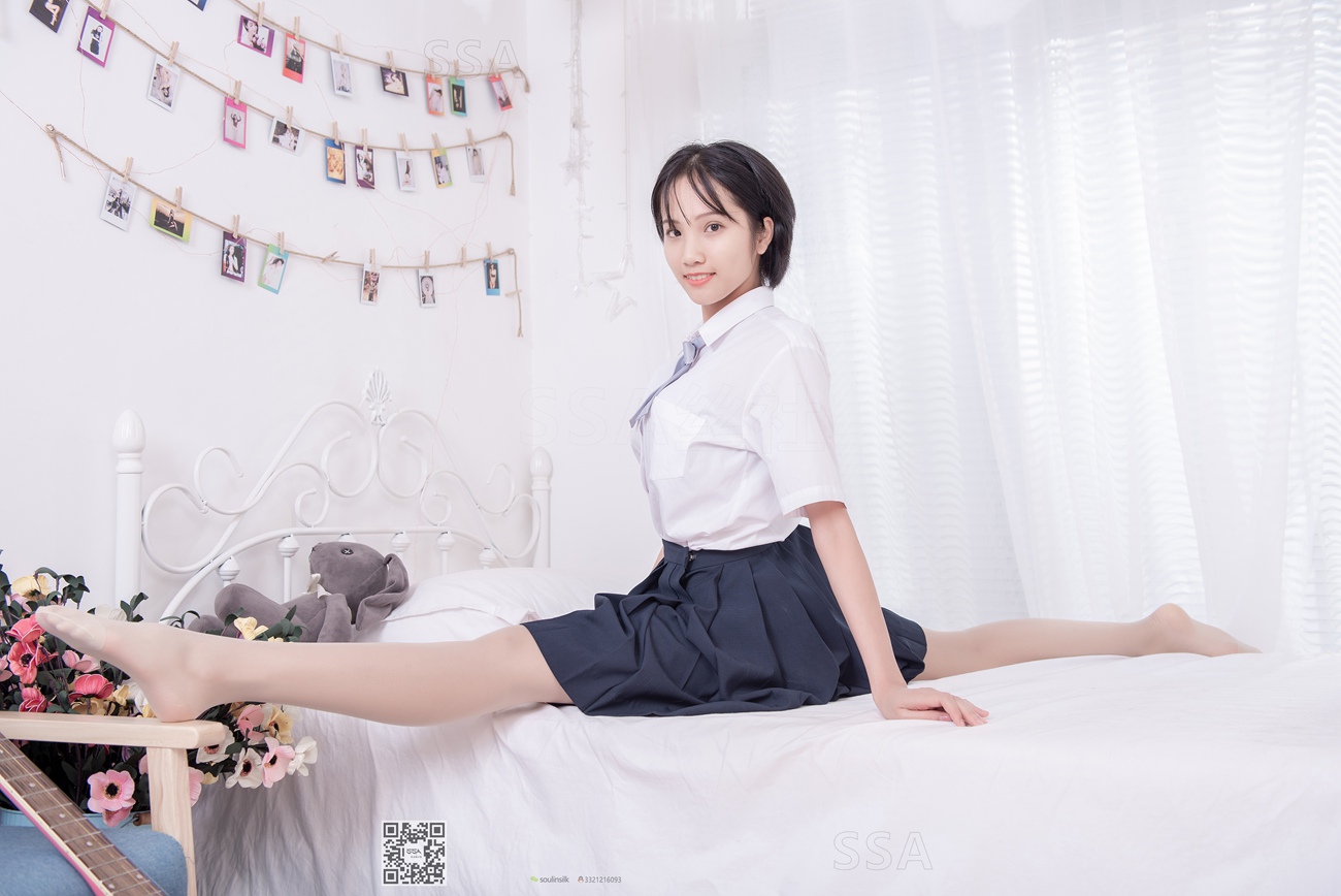 [SSA丝社]超清写真 NO.181 小佩 酒窝少女JK至服肉丝黑袜穿搭示范[135P]第5张