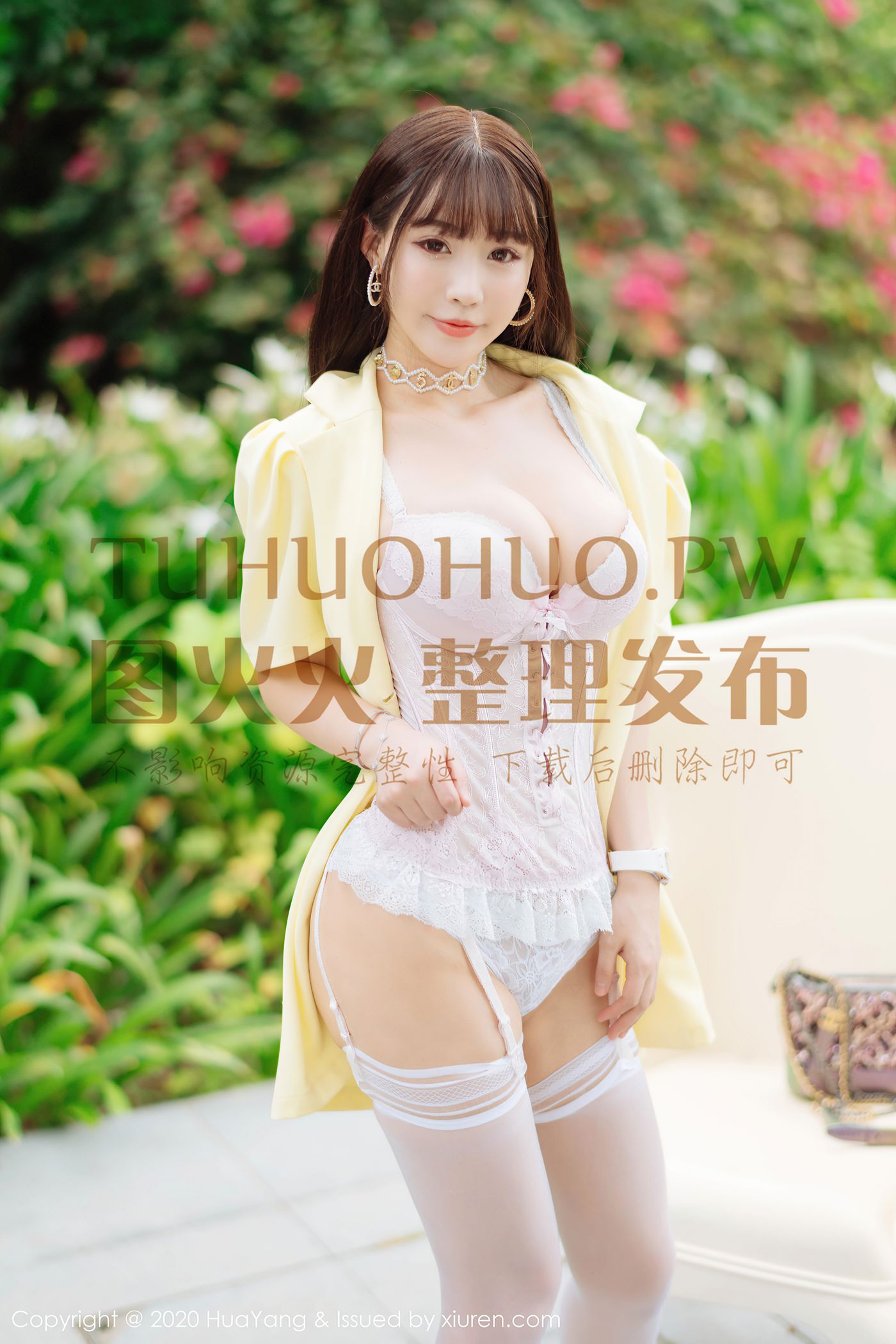 [HuaYang花漾show]HYG20200723VOL0261 2020.07.23 VOL.261 童颜巨乳 Flower朱可儿[53+1P]第1张