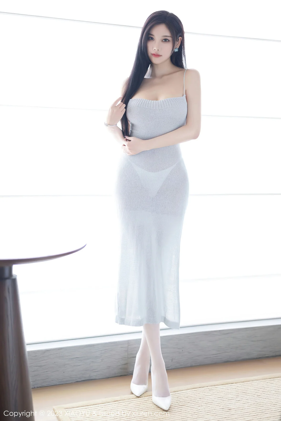  语画 Vol.1104 杨晨晨Yome 白色丝袜性感写真 [85P]第1张