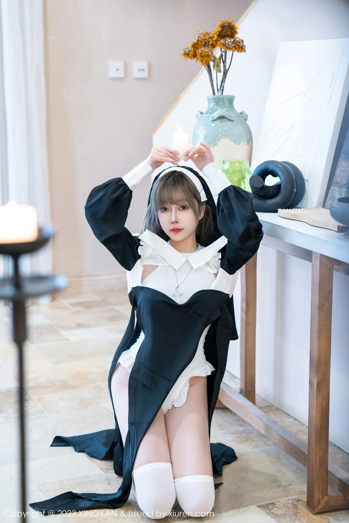  星颜社 Vol.187 王雨纯 性感黑色修女性感写真 [76P]第6张