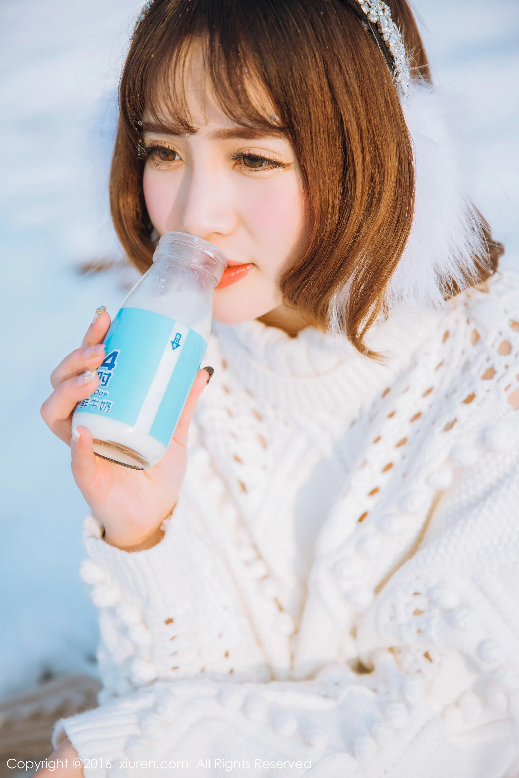  徐cake《新春雪景套图》 秀人网 No.484第5张