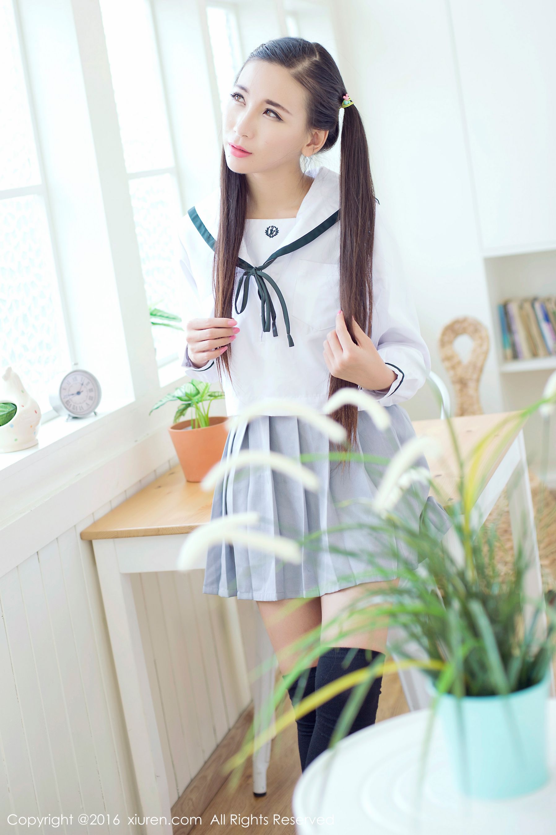  赵颖《爆乳细腰小女生的极度诱惑》 秀人网 No.603第21张