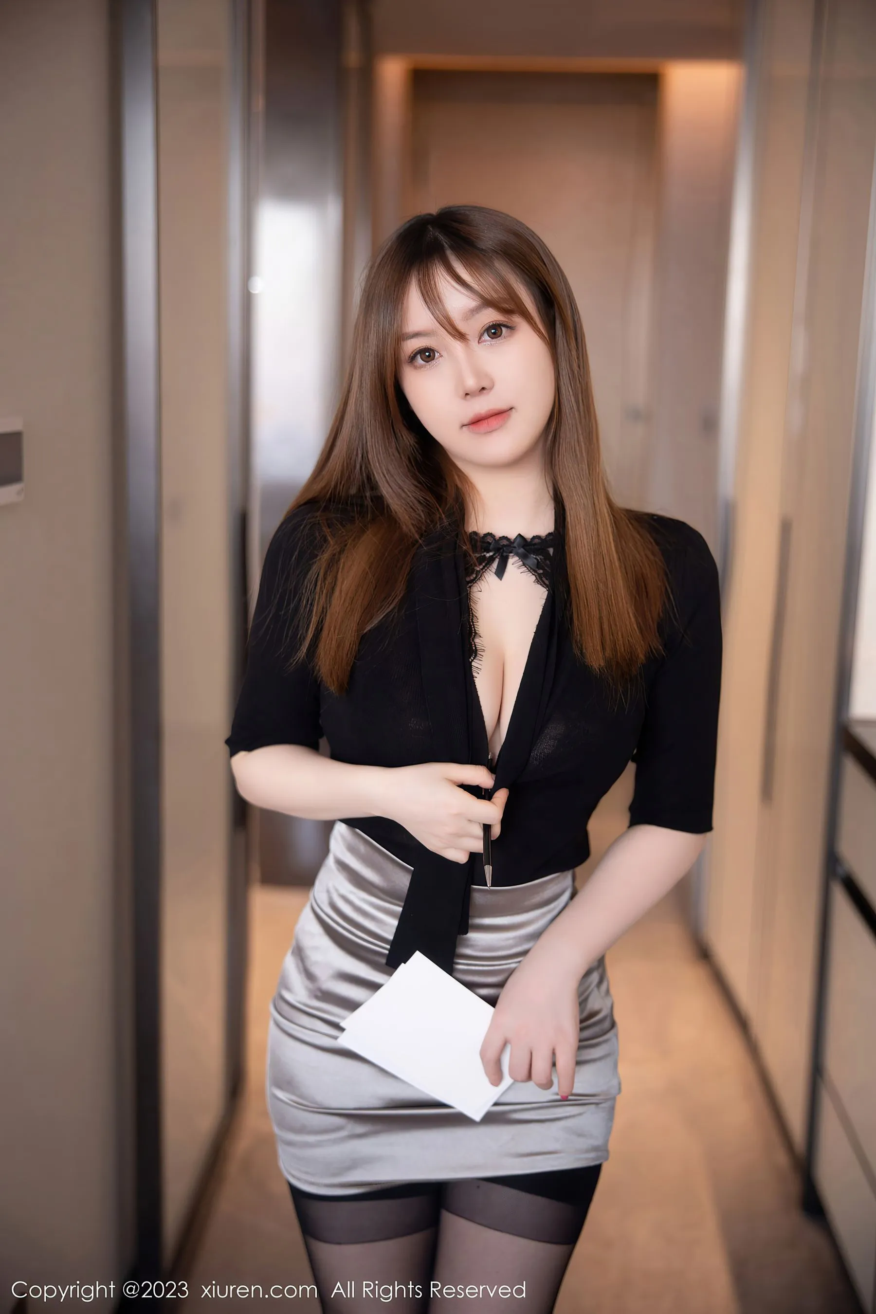  秀人网 No.6269 豆瓣酱 短裙黑丝第27张