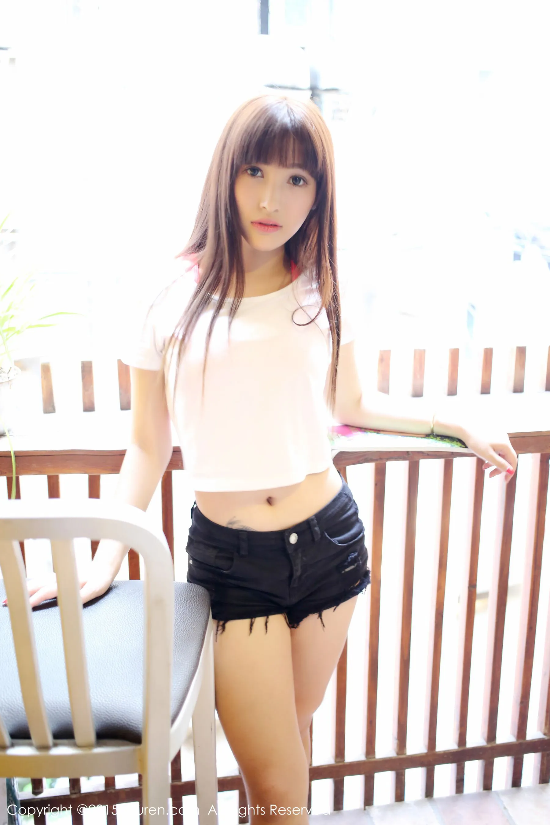  Nic妮可可《比基尼+热裤系列》 秀人网 No.447第16张