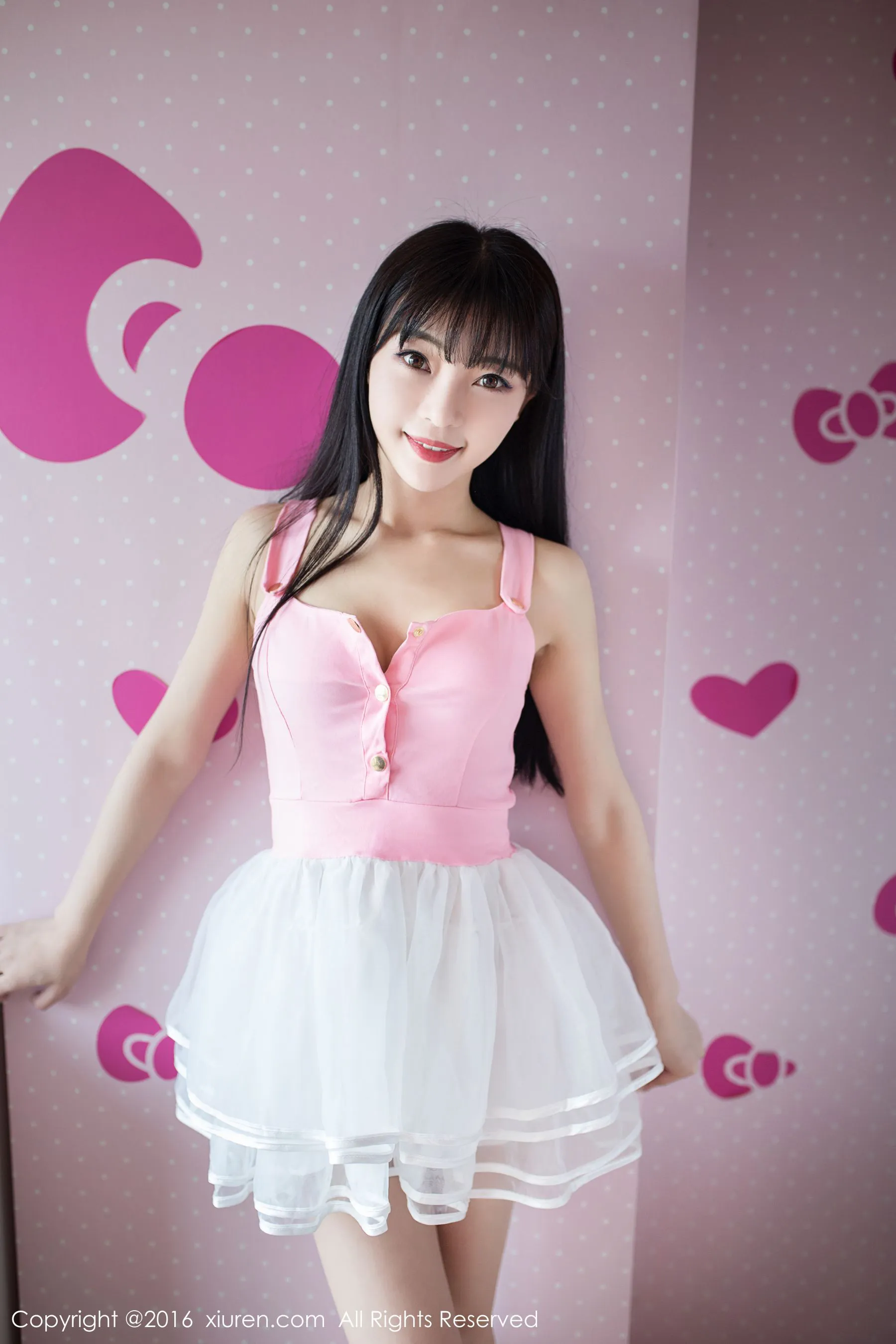 Mio莉莉《丝粉色的初恋》 秀人网 No.552第10张