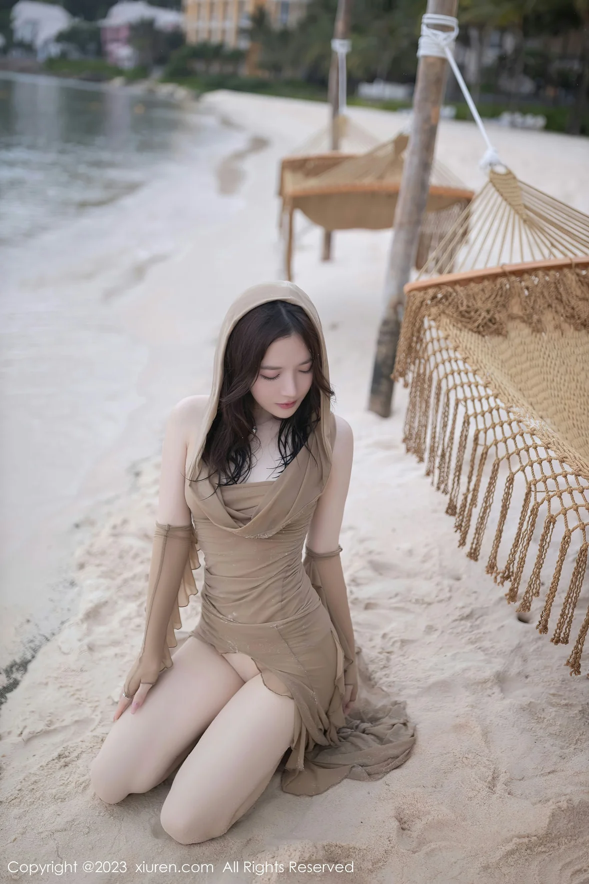  XiuRen 秀人 No.7288 鱼子酱Fish 沙滩渔网性感写真 [78P]第19张