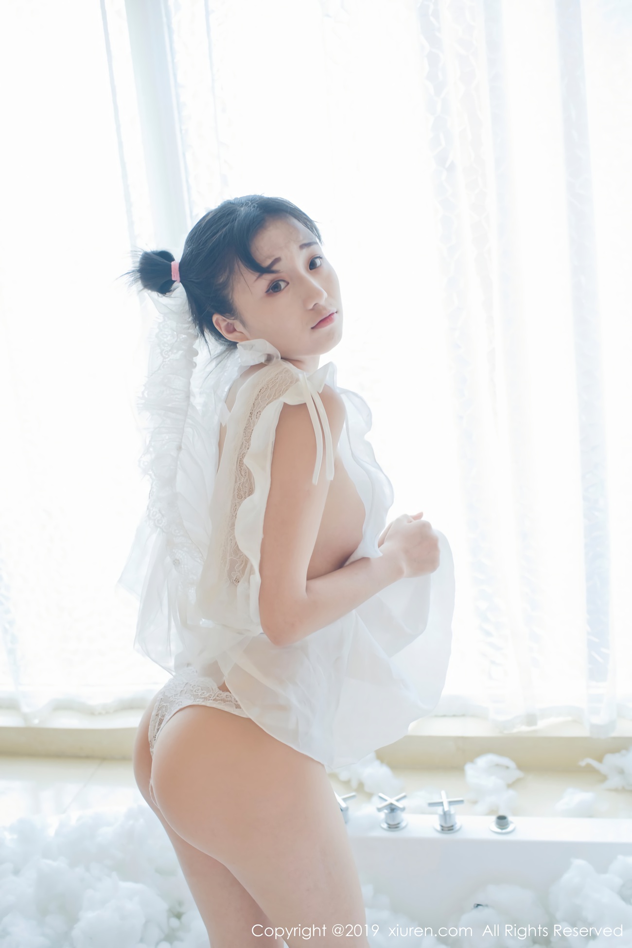 [Xiuren绣人网]XR20190116N01313 2019.01.16 NO.1313 蕾SI小新娘+日系蓝色体操服 仓井优香[45+1P]第6张