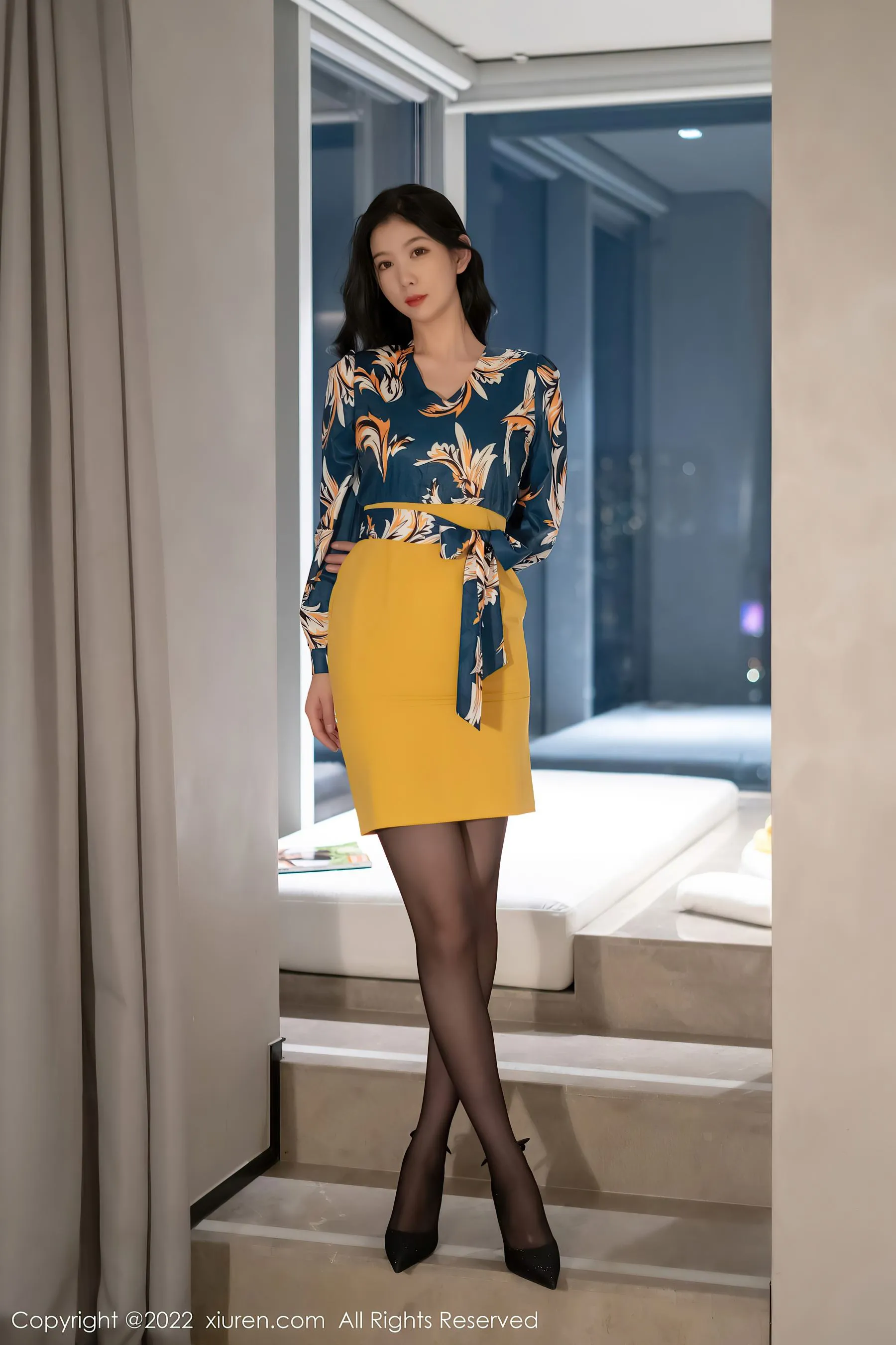  秀人网 No.4880 李雅柔182CM 黑丝美腿第11张