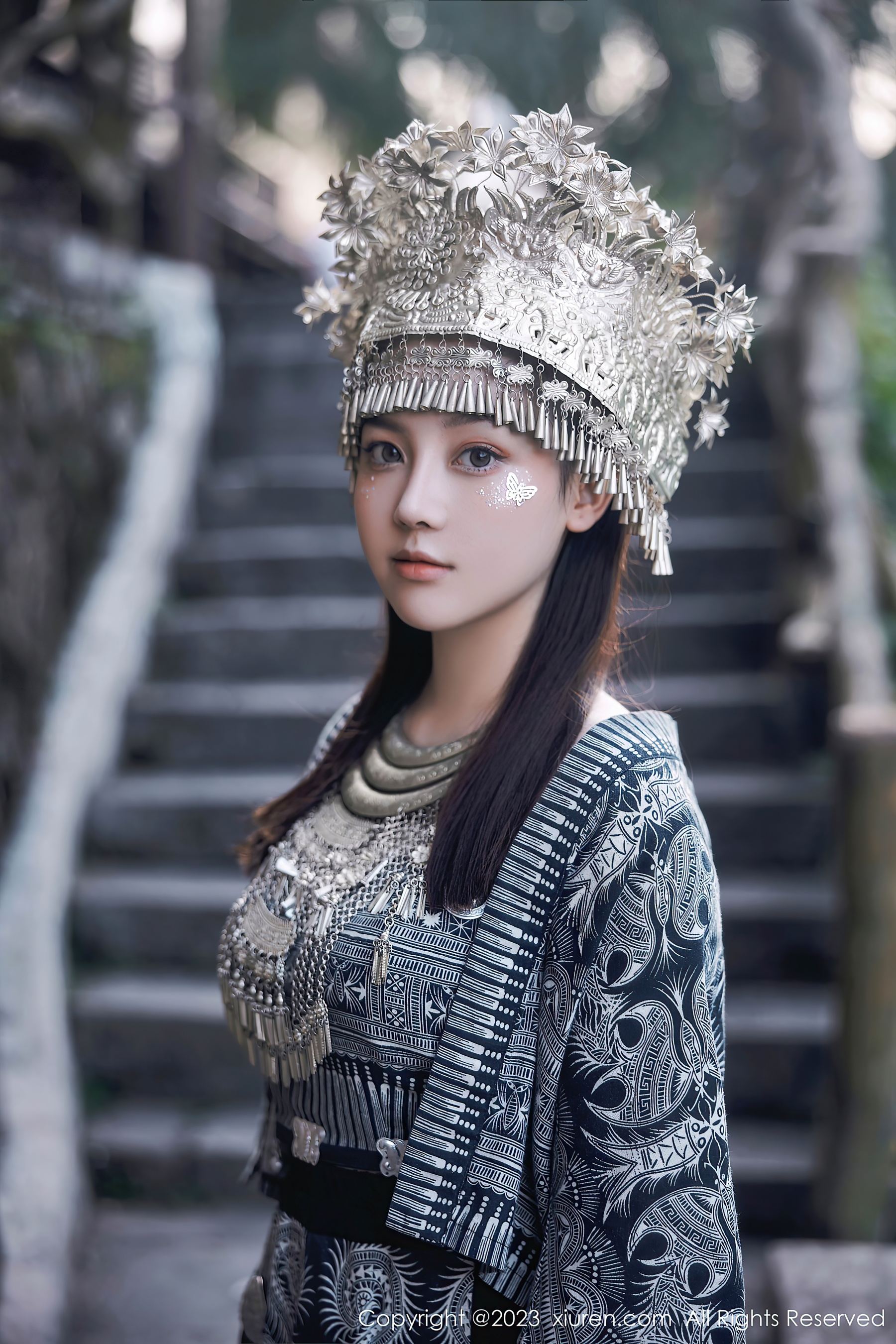  XiuRen 秀人 No.7448 豆瓣酱 苗族服饰第20张