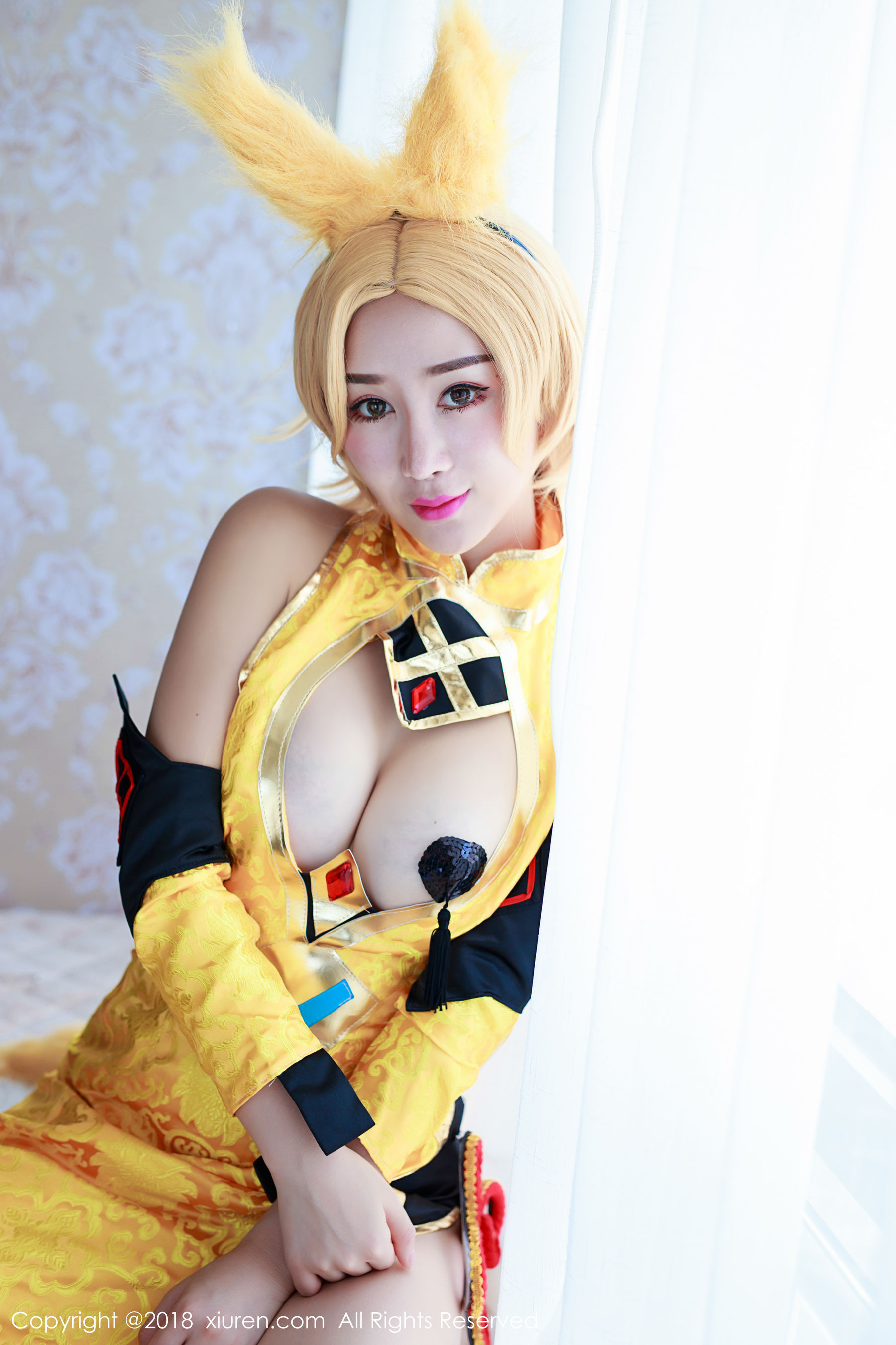  邹晶晶女王《王者荣耀妲己COS》 秀人 No.937第4张