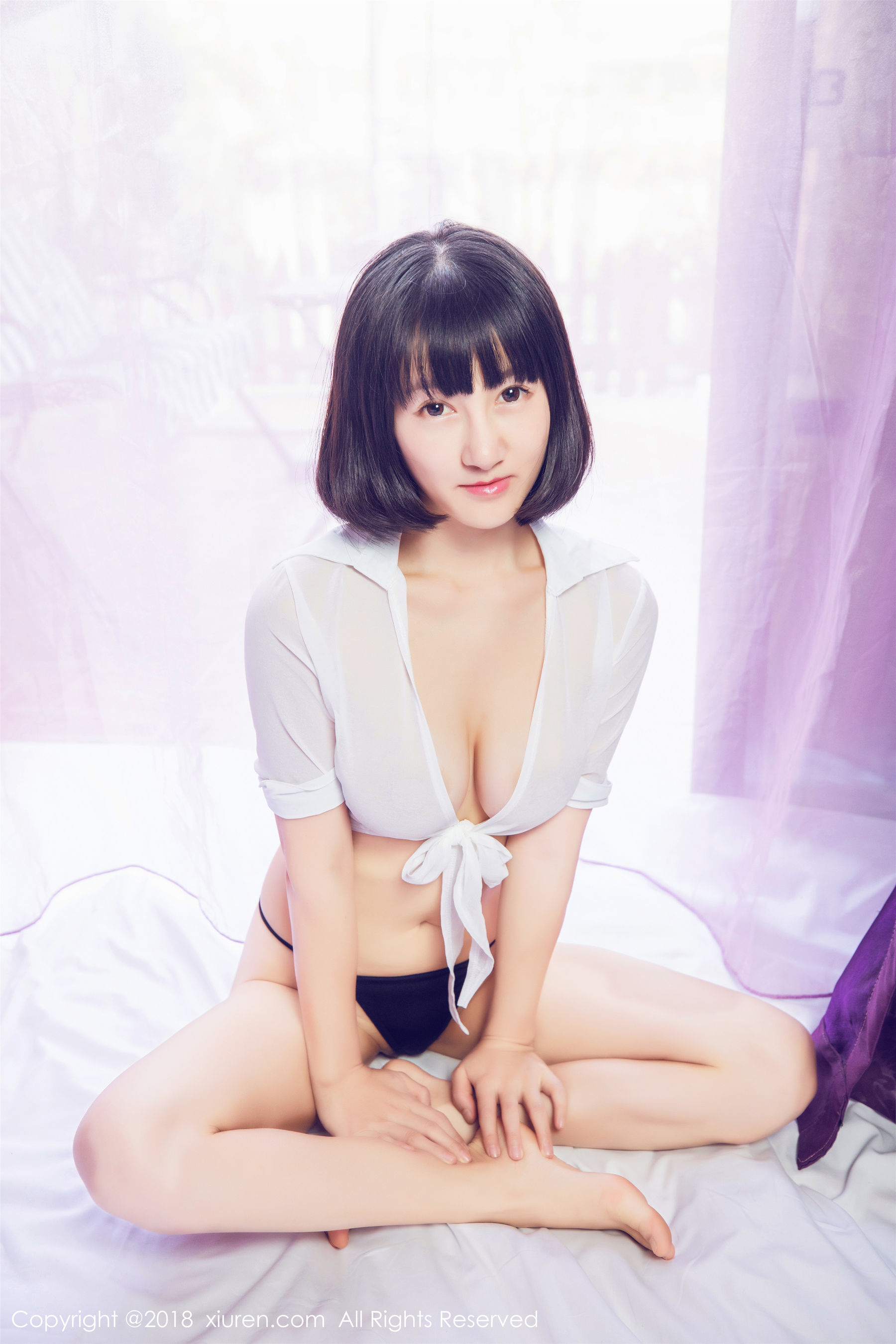  小探戈《透视蕾丝内衣+女仆装+诱惑女秘书OL》 秀人 No.933第14张