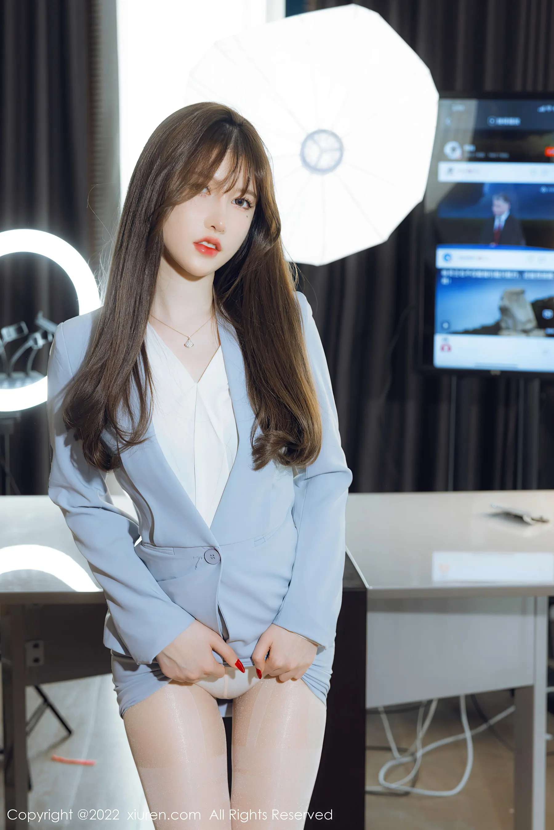  秀人网 No.4658 美桃酱 丝袜美臀第11张