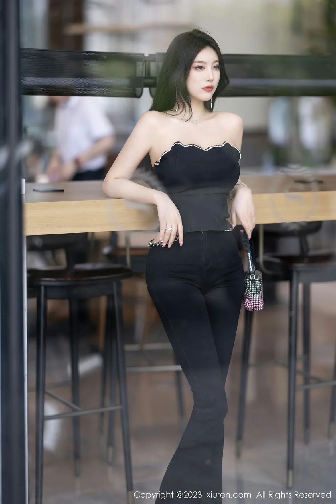  XiuRen 秀人 No.6866 杨晨晨Yome 轻透蕾丝连体衣海南岛旅拍 [91P]第4张