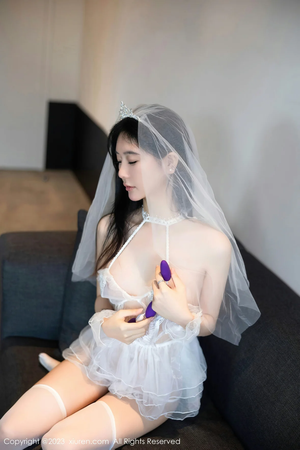  XiuRen 秀人 No.7165 幼幼 情趣婚纱服饰性感写真 [90P]第6张