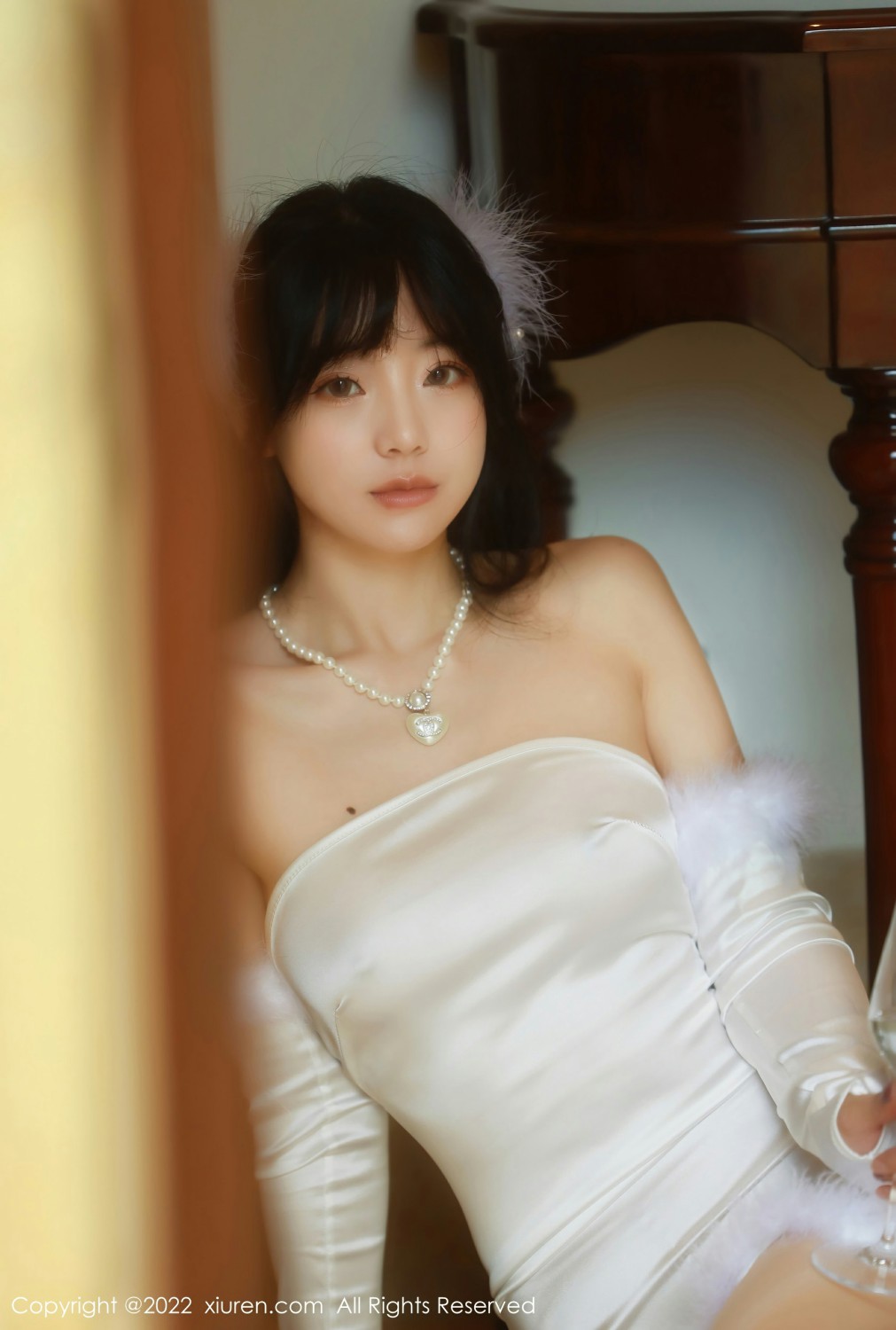 [XiuRen秀人网] 2022.02.28 No.4645 佘贝拉bella 米色连衣裙第8张
