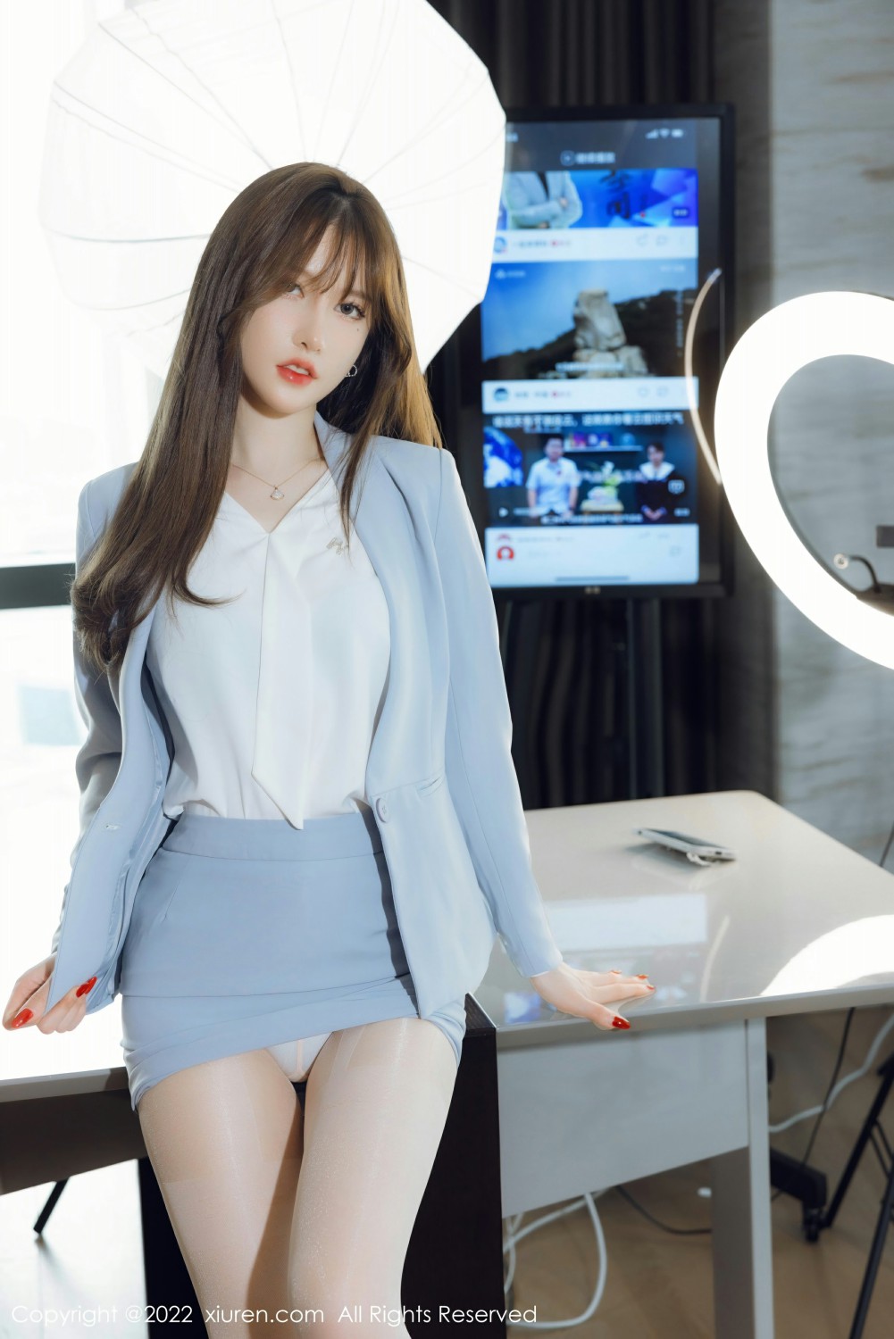 [XiuRen秀人网] 2022.03.02 No.4658 美桃酱 制服系列第5张