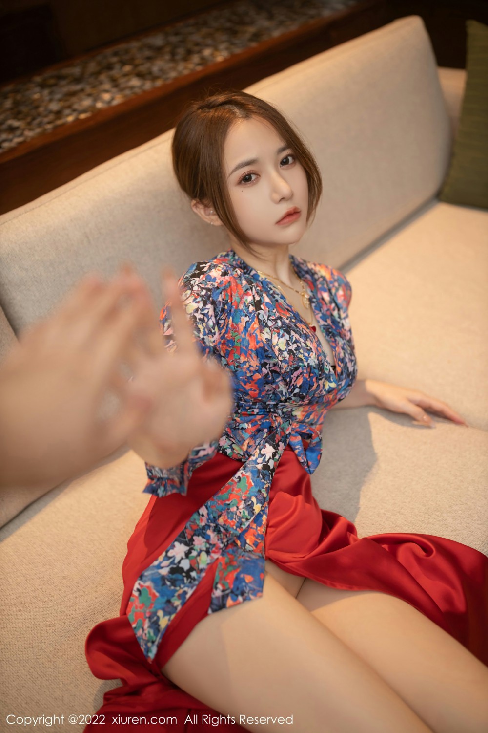 [XiuRen秀人网] 2022.03.04 No.4674 鱼子酱Fish 性感红裙第6张