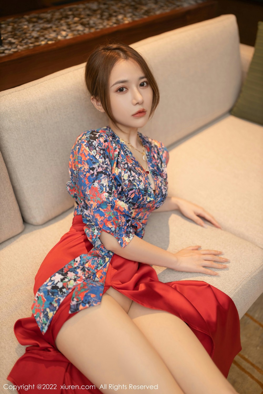 [XiuRen秀人网] 2022.03.04 No.4674 鱼子酱Fish 性感红裙第6张