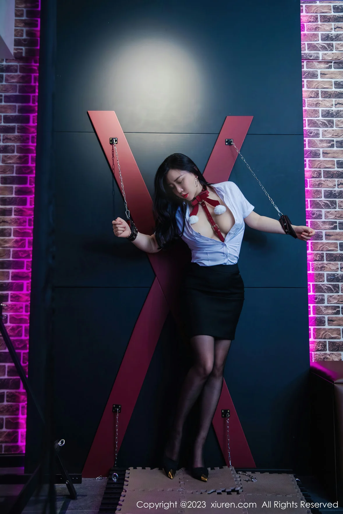  XiuRen 秀人 No.7267 王婉悠Queen 魅惑黑丝性感写真 [73P]第4张