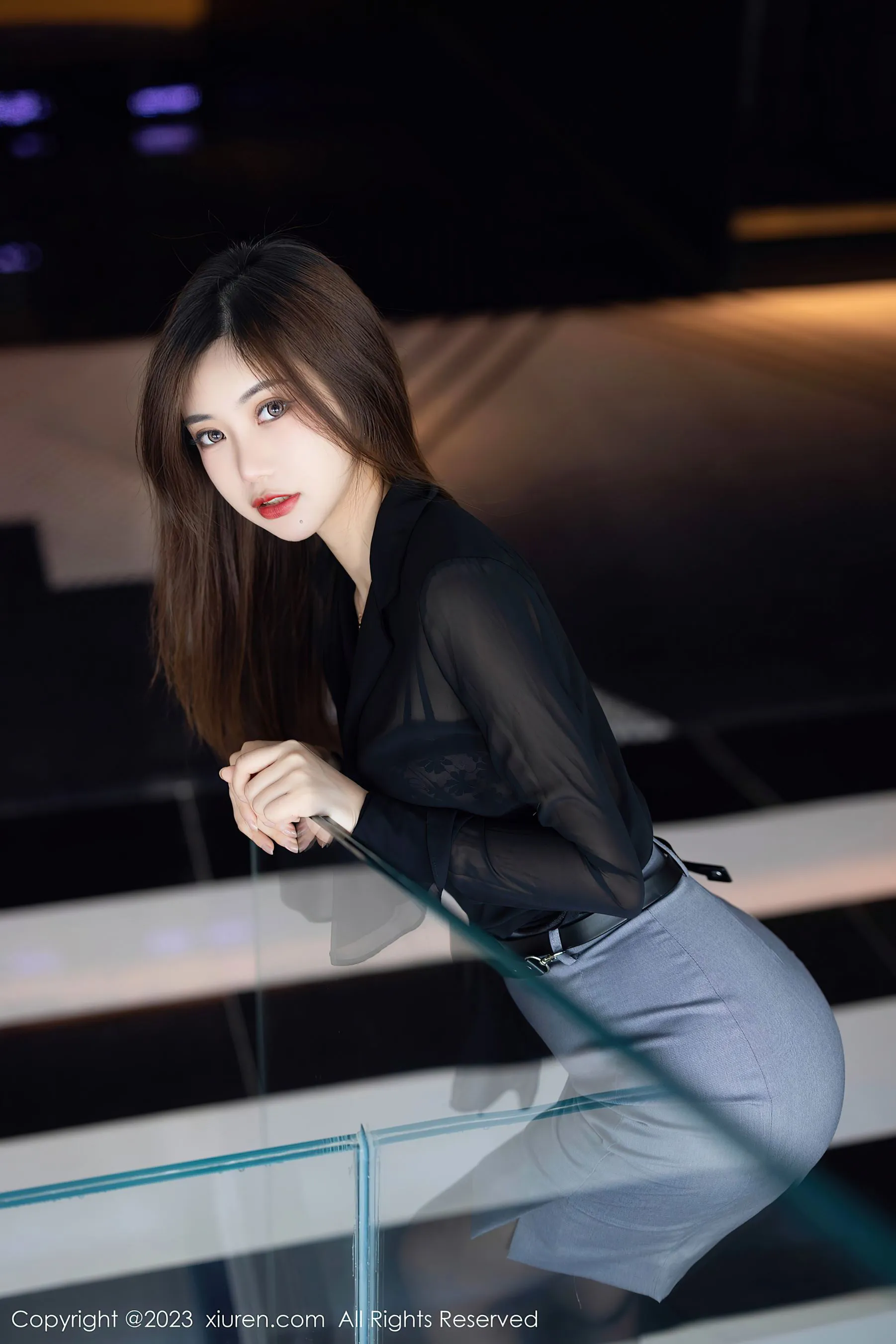  秀人网 No.6770 绮里嘉ula 短裙黑丝第21张