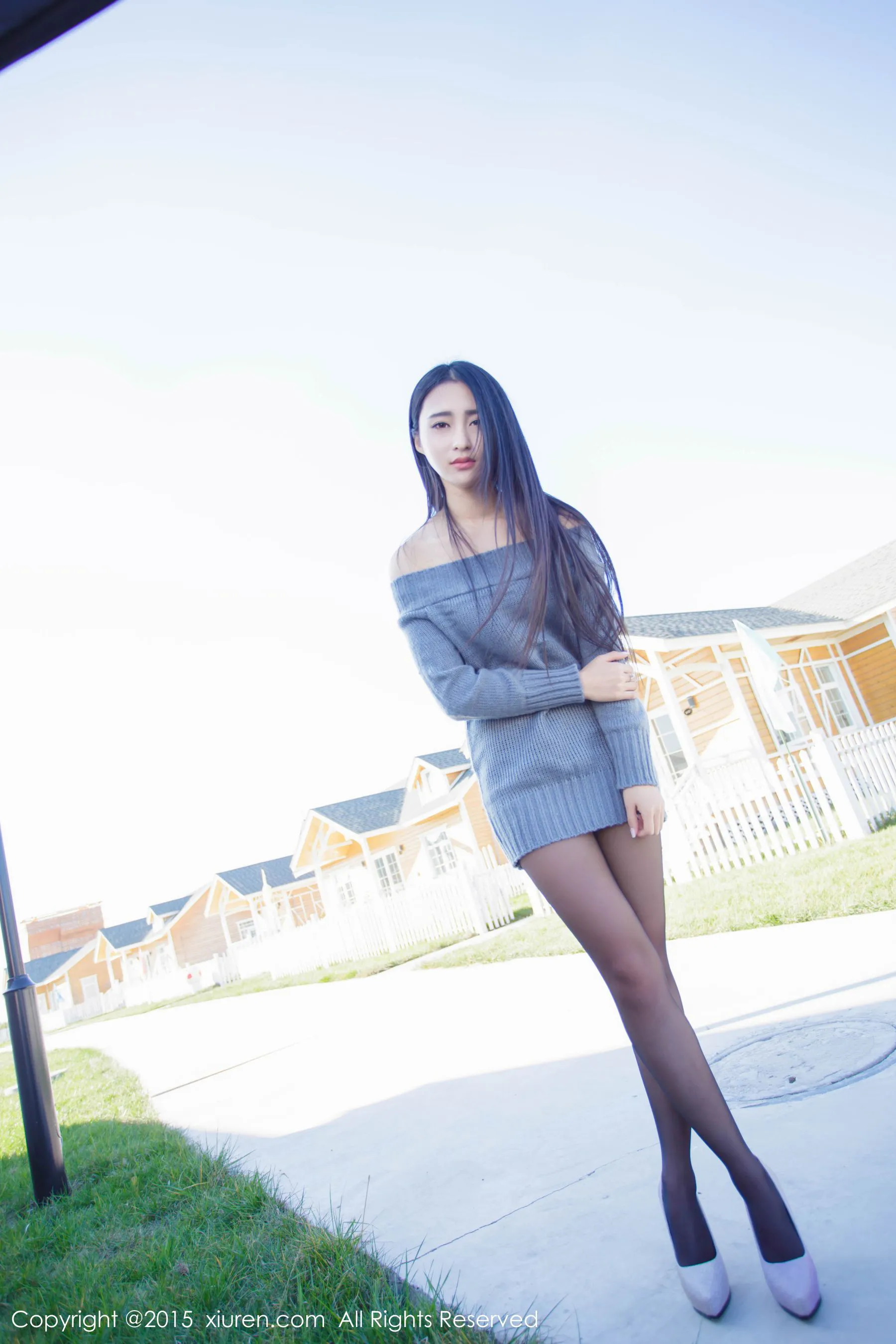  清新女神@lucky咏丹 秀人网 No.421第13张