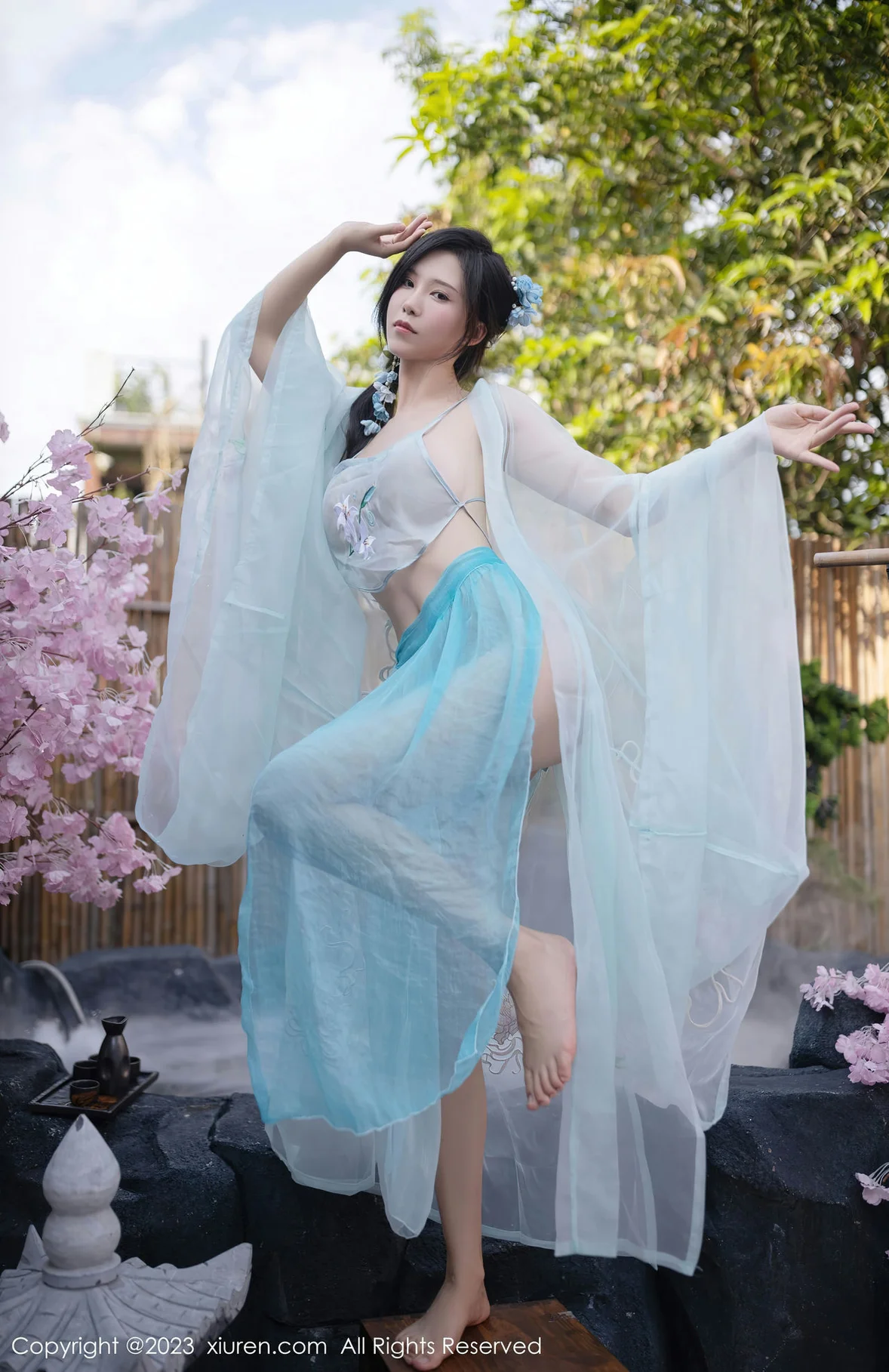  XiuRen 秀人 No.6991 利世 浅蓝色古装 [75P]第4张