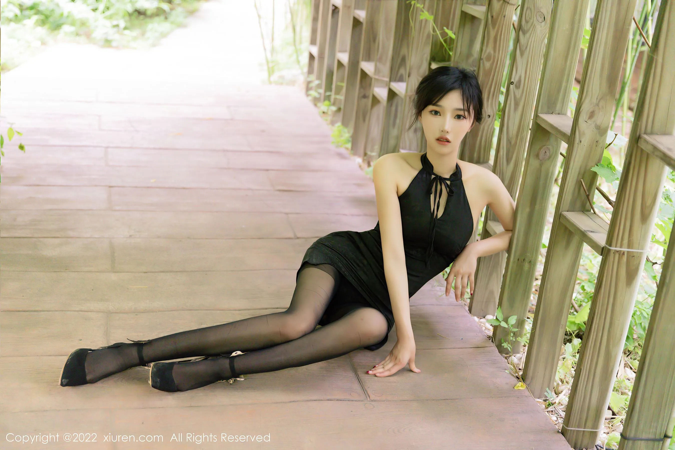  秀人网 No.5294 西门小玉 黑丝美腿第3张