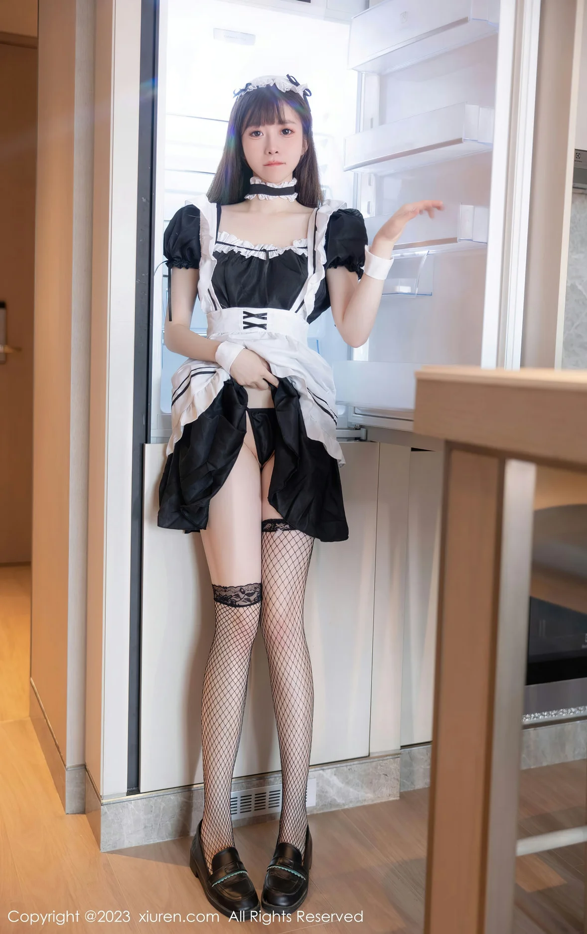  XiuRen 秀人 No.7034 林悠悠 黑色女仆性感写真 [85P]第6张