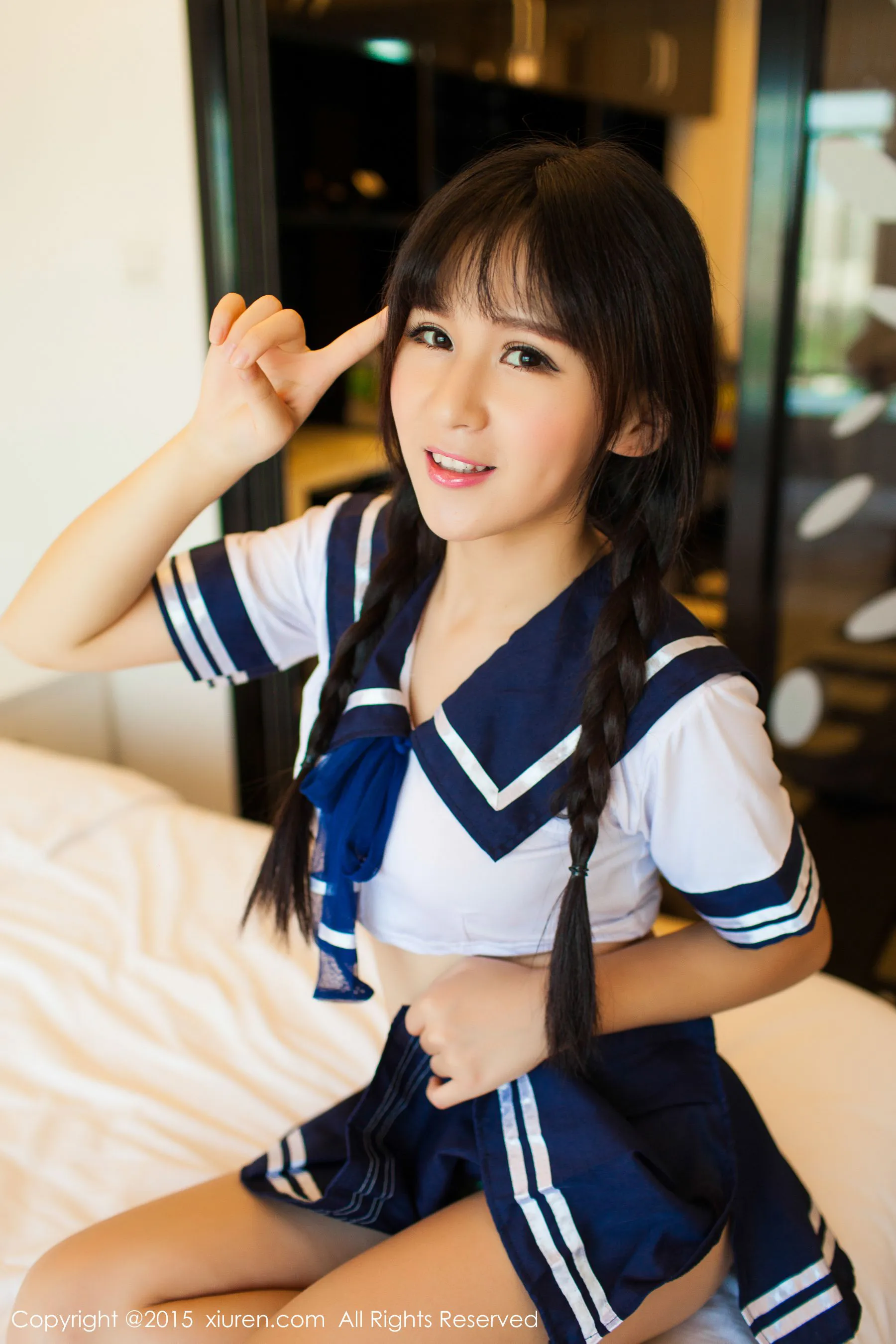  唐雨辰TYC《水手校服+热裤系列》 秀人网 No.405第11张
