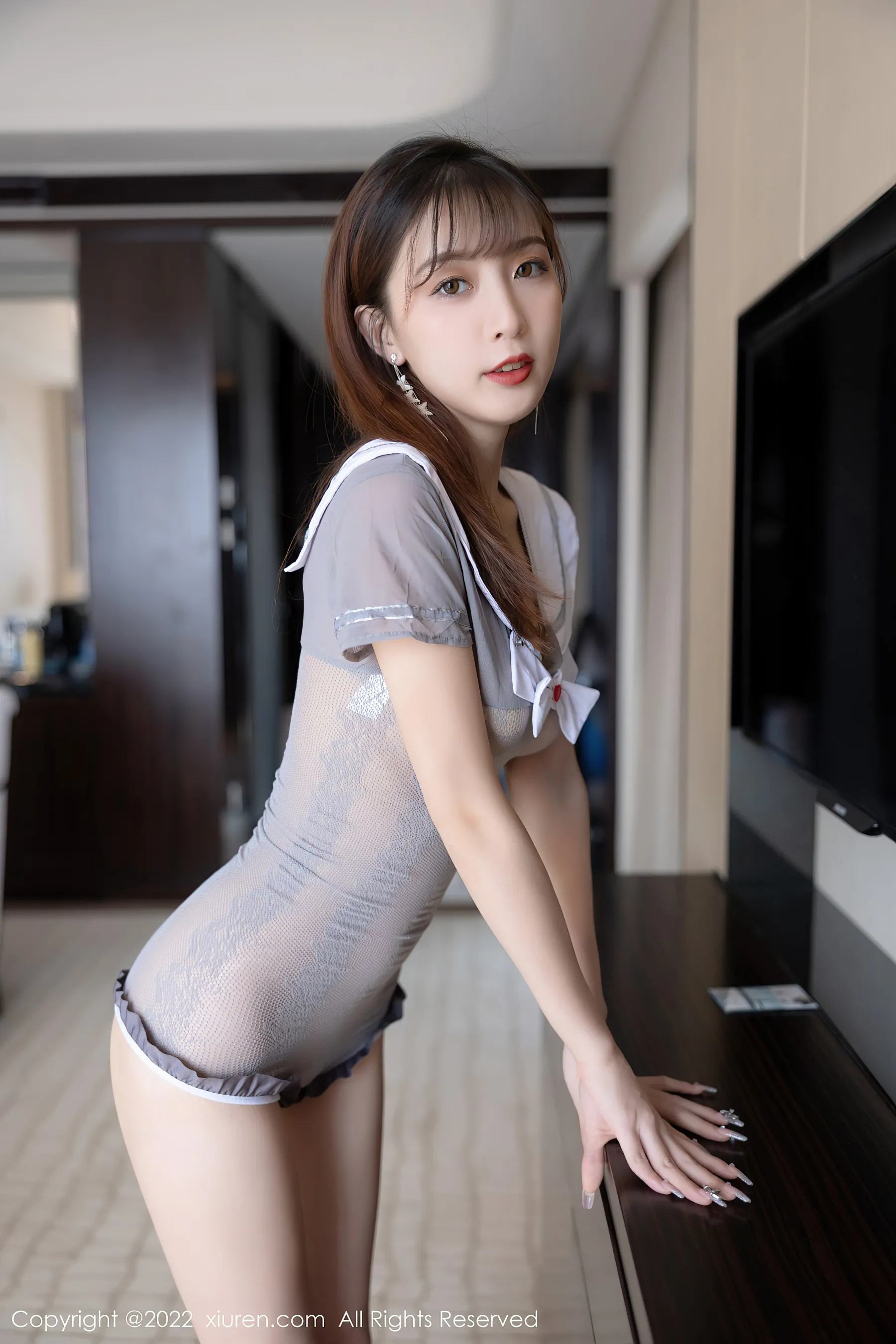  秀人网 No.4769 林星阑 灰丝美腿第7张