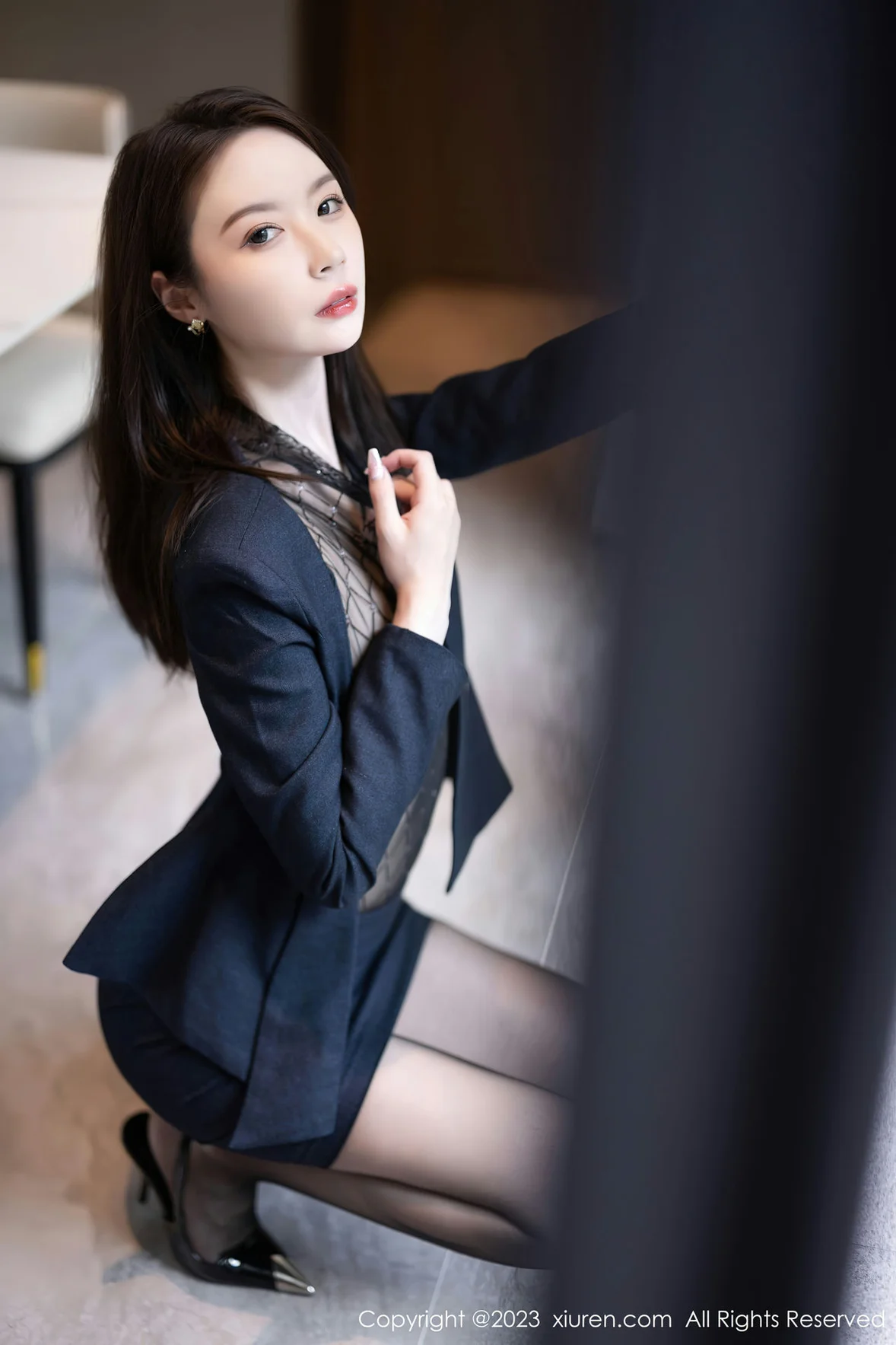  XiuRen 秀人 No.6914 梦心玥 薄纱高开叉性感写真 [90P]第14张