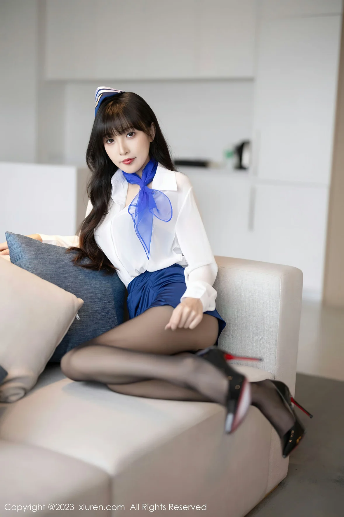  秀人网 No.7347 林星阑 空姐制服安吉旅拍 [84P]第8张