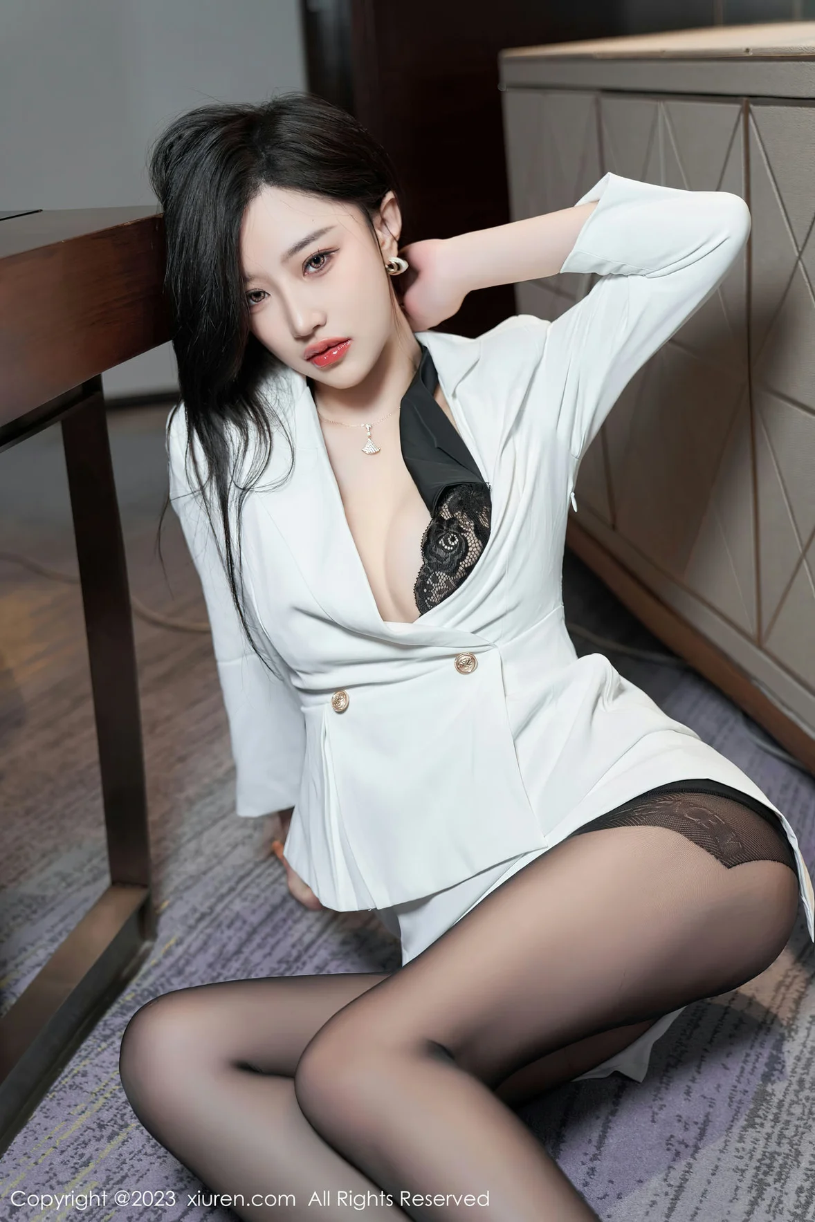  XiuRen 秀人 No.6900 妙可可Cheese 魅惑黑丝性感写真 [81P]第14张